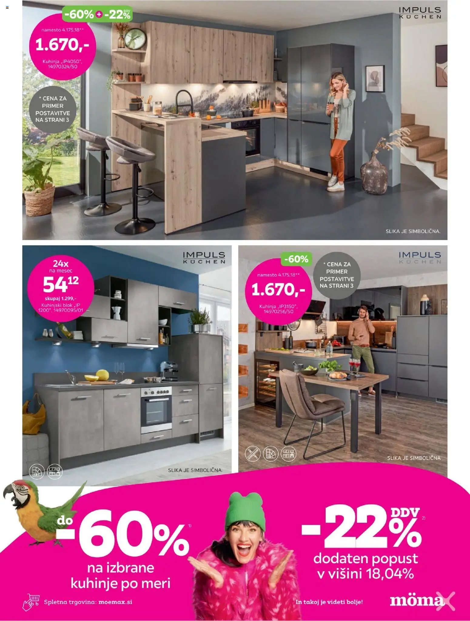 Mömax katalog  -22% DDV na izbrane kuhinje po naročilu (2025-12-30 - 2026-02-01)
