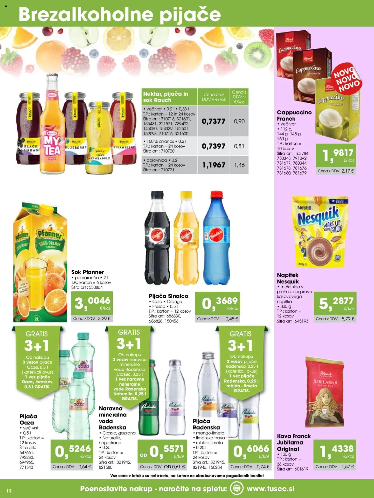 Tuš katalog cash&carry gostinec