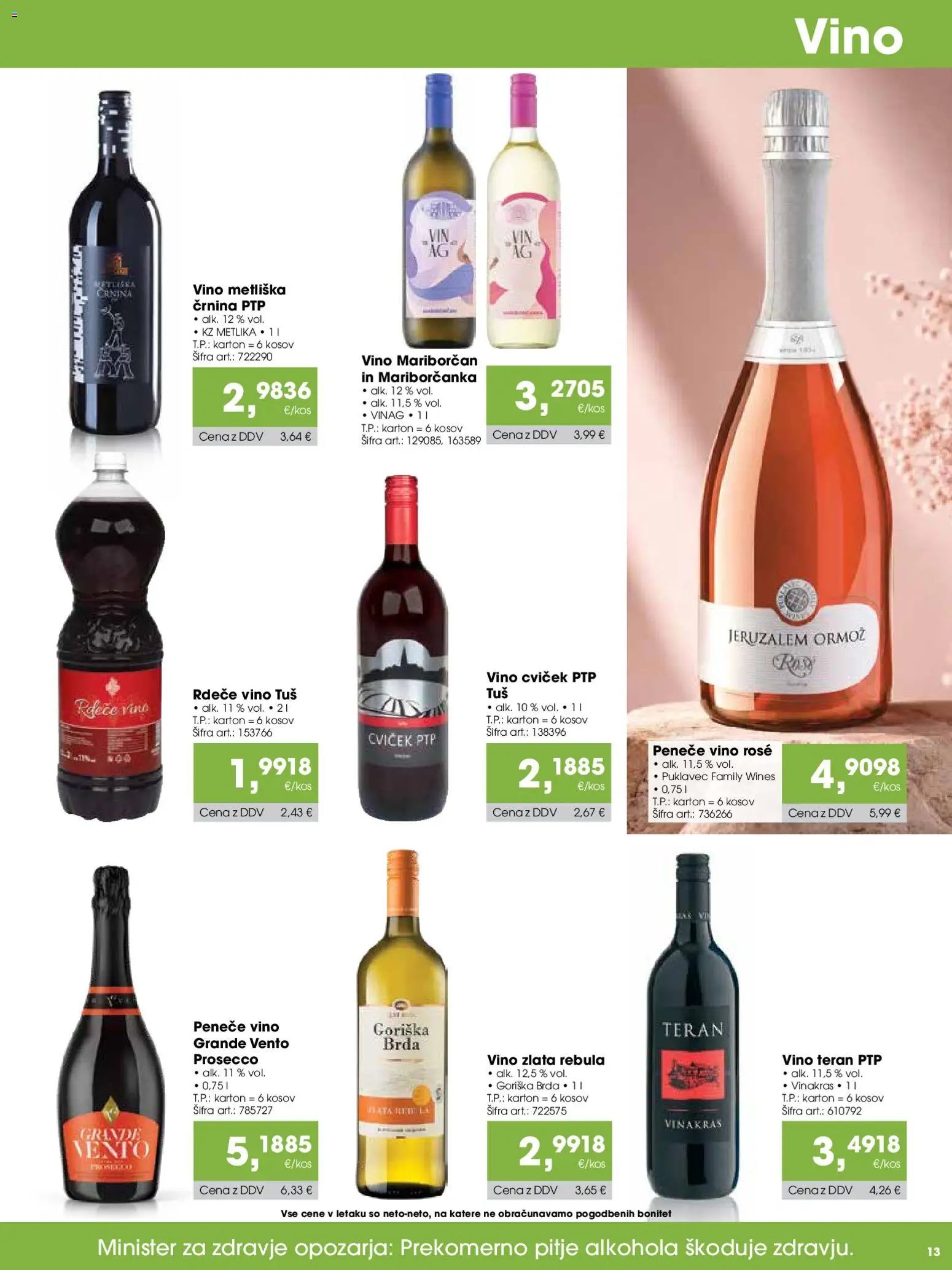 Tuš katalog cash&carry gostinec