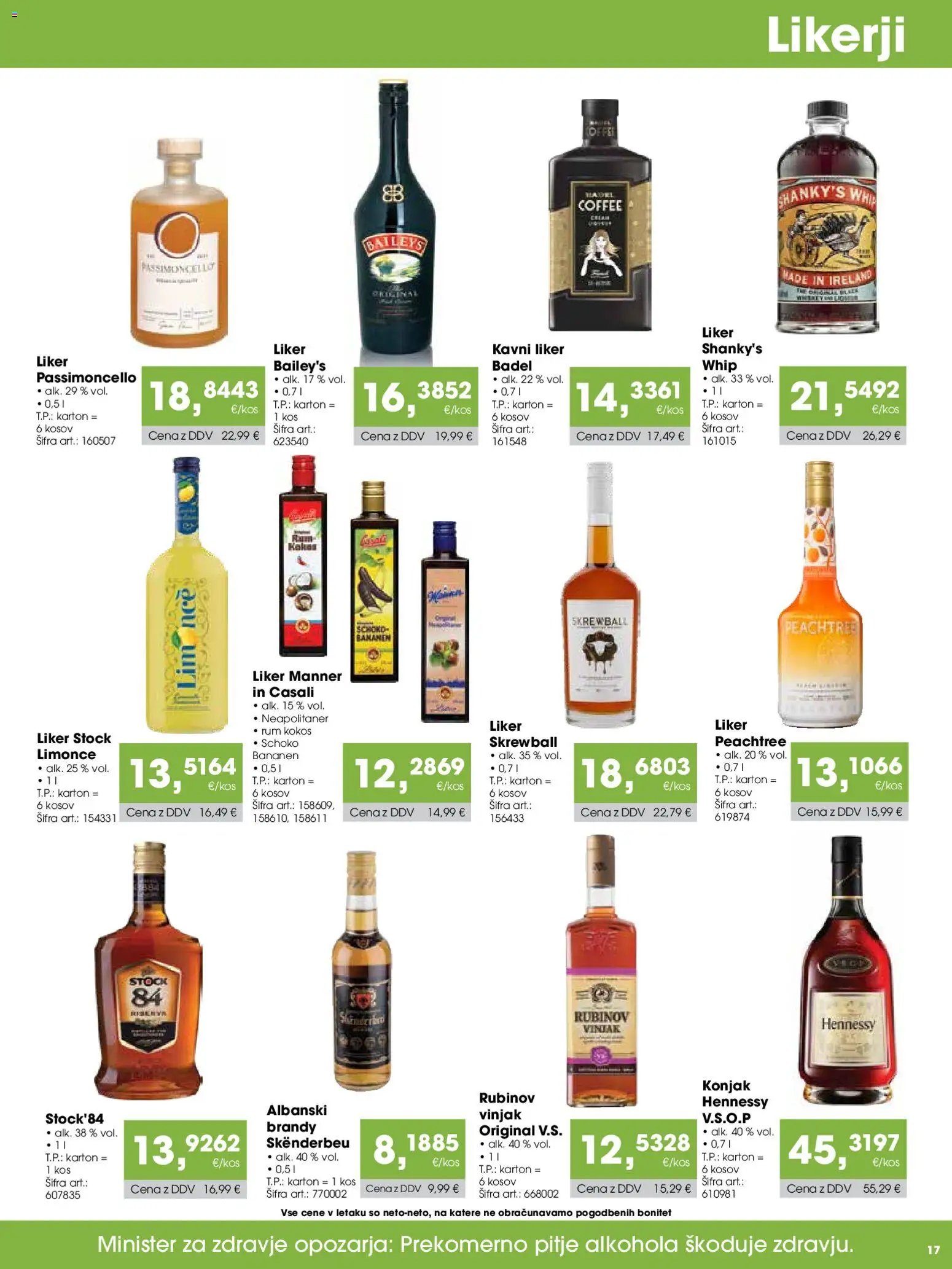 Tuš katalog cash&carry gostinec
