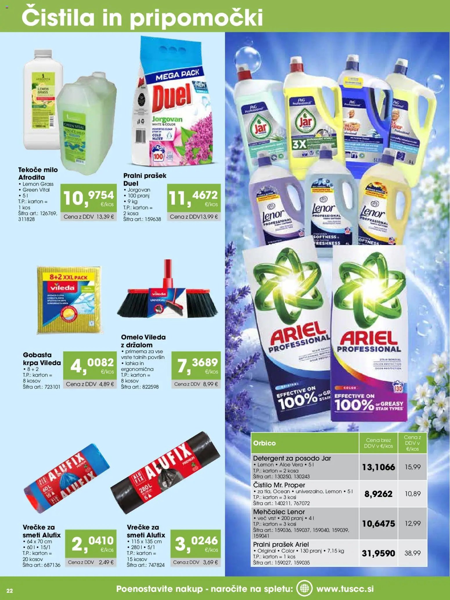 Tuš katalog cash&carry gostinec