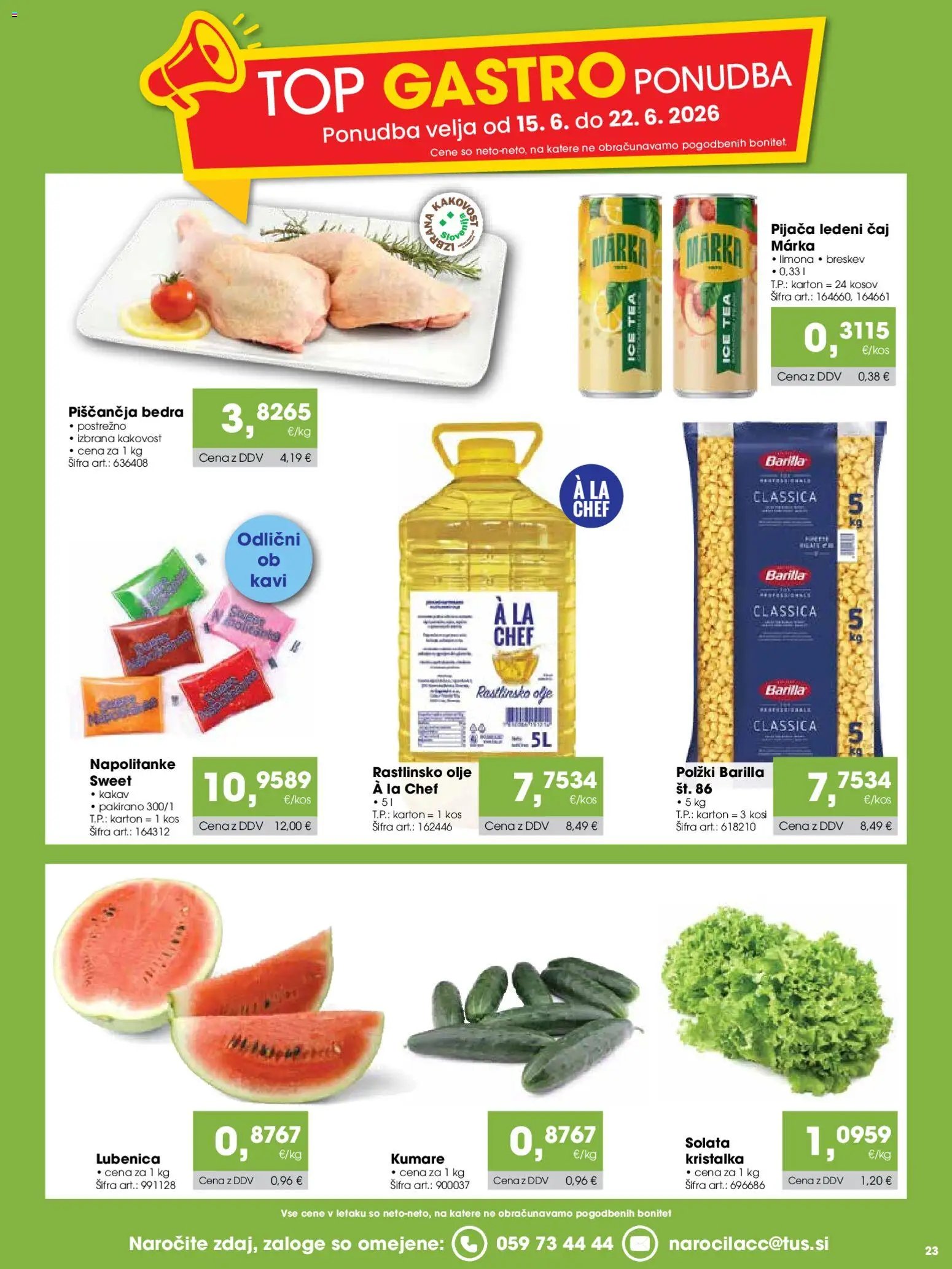 Tuš katalog cash&carry gostinec