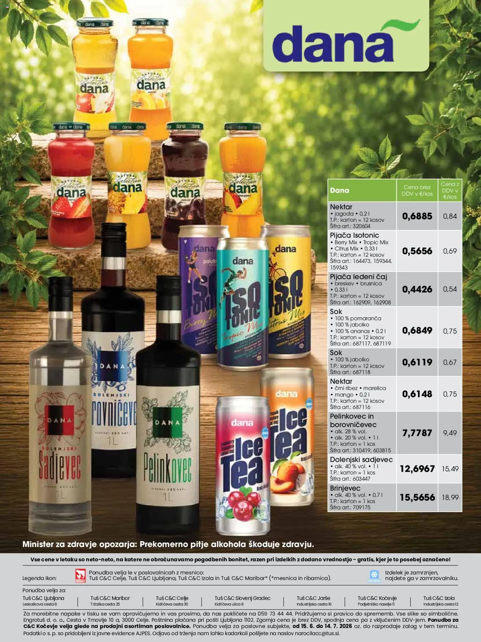 Tuš katalog cash&carry gostinec