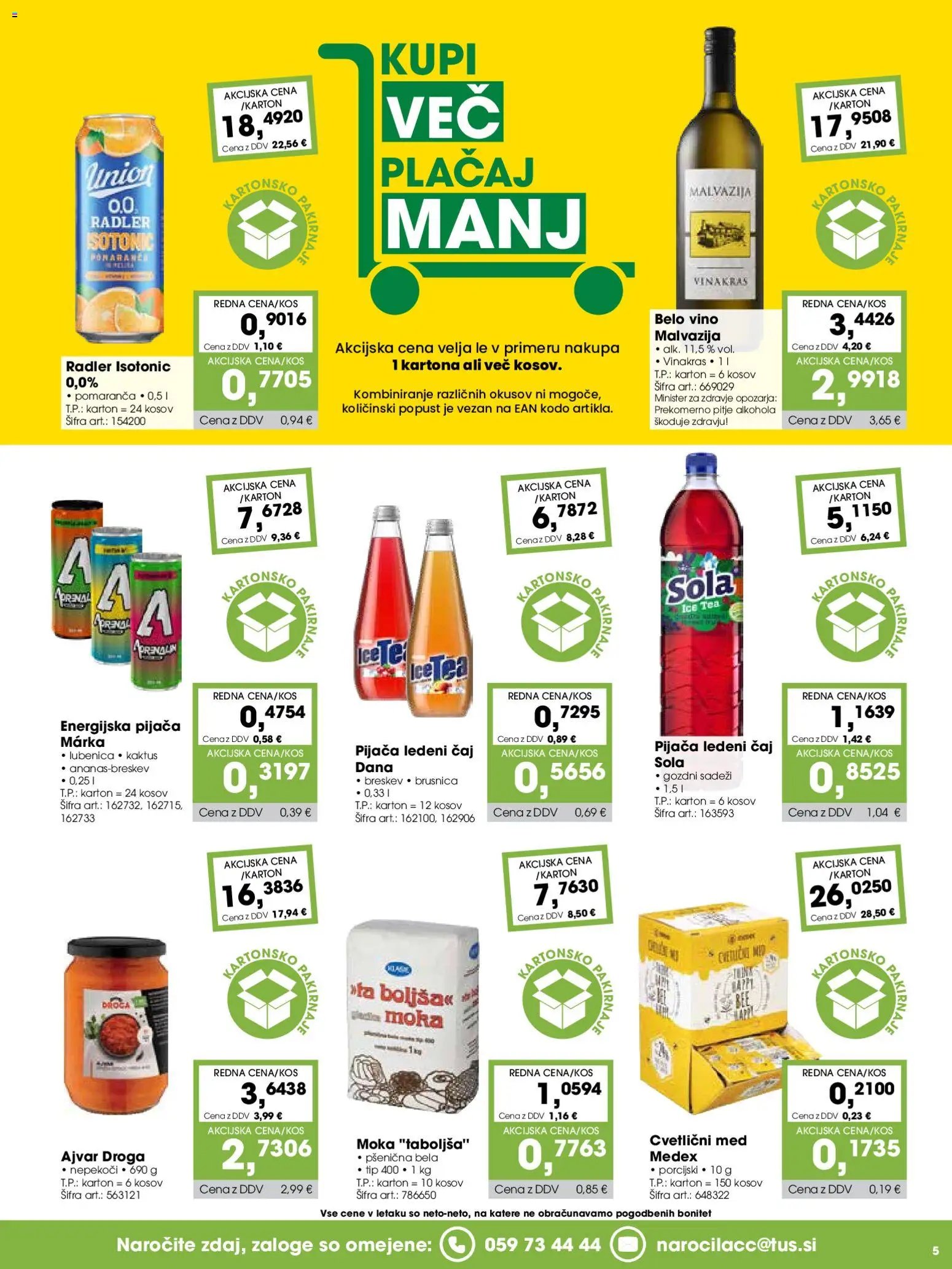 Tuš katalog cash&carry gostinec