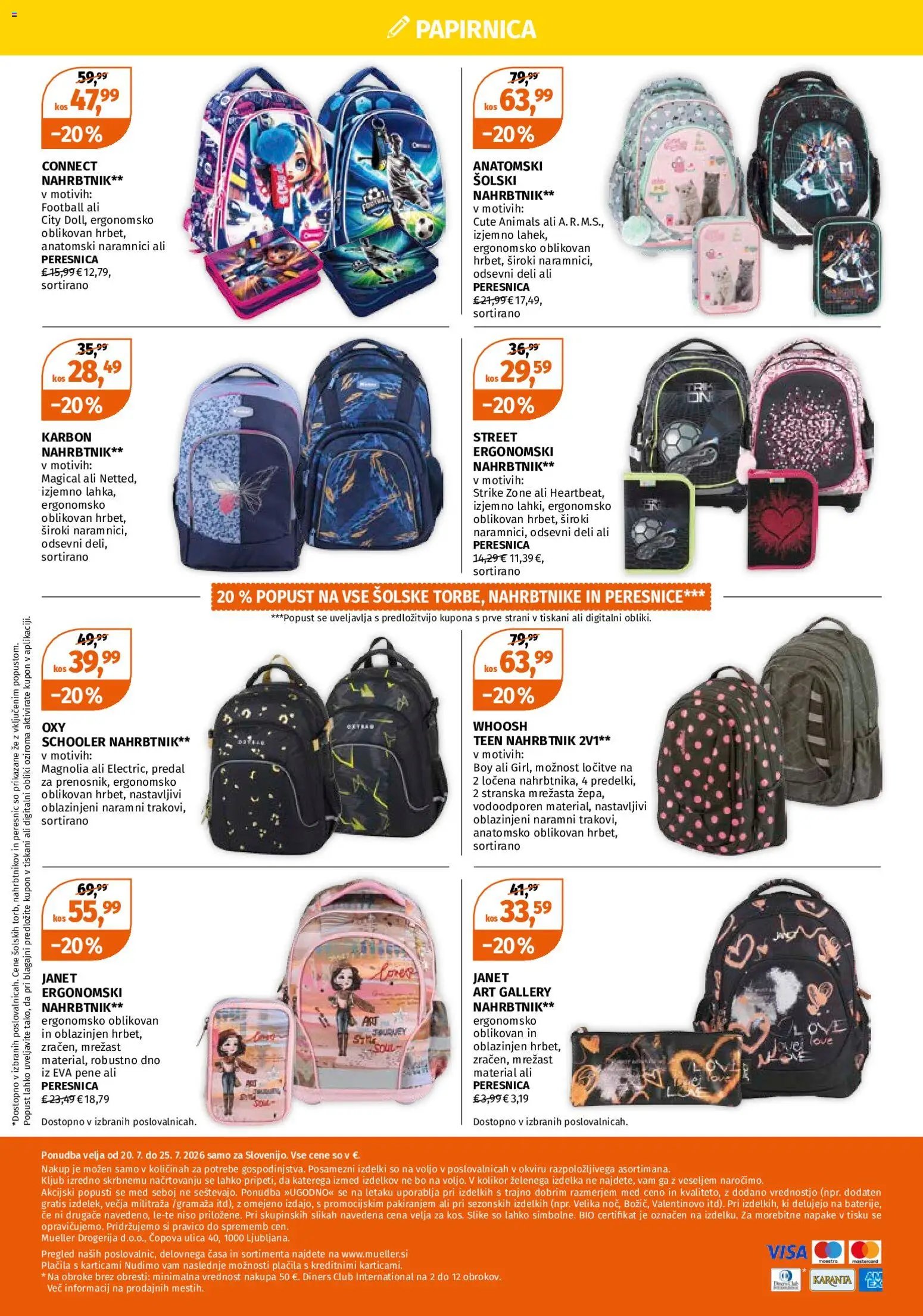 Müller katalog šolo