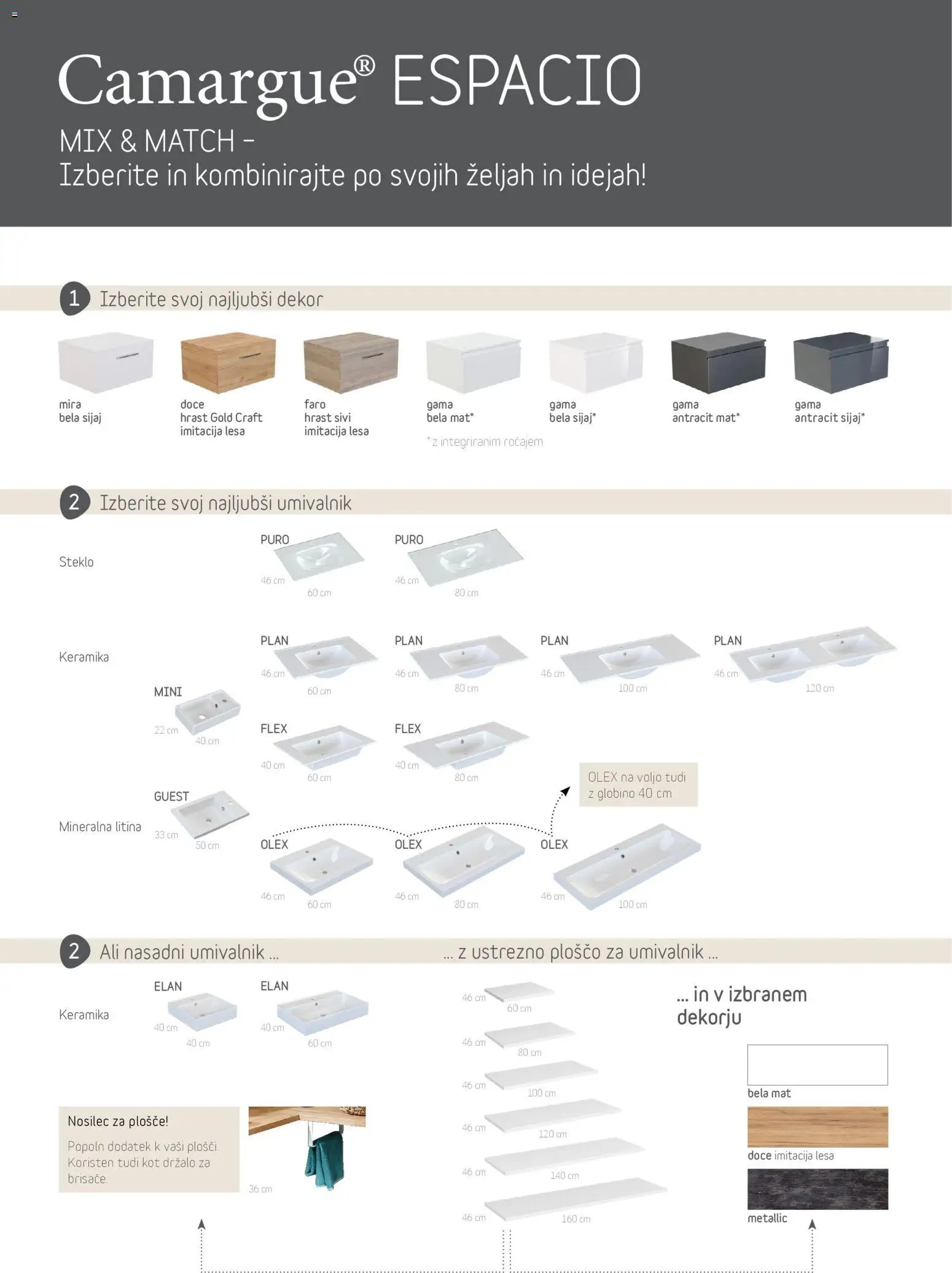 Bauhaus Kopalniško pohištvo Espac