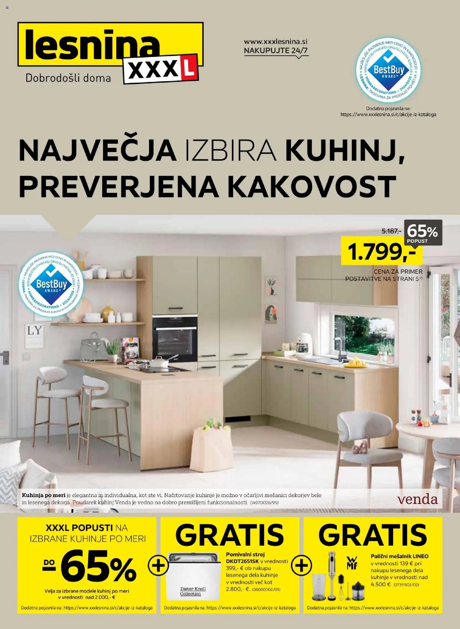 XXXL Lesnina katalog izbira kuhinj