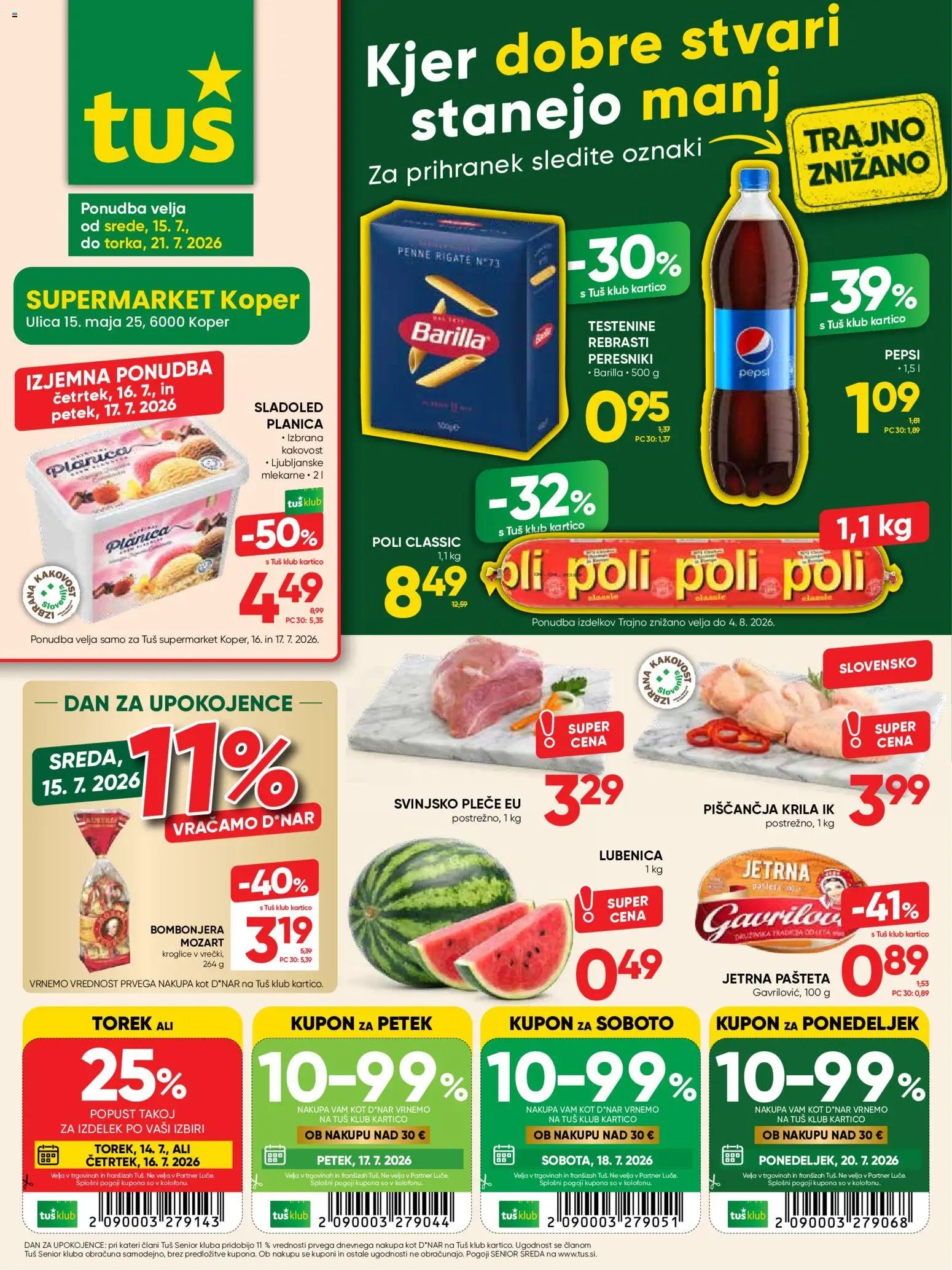 Tuš katalog
