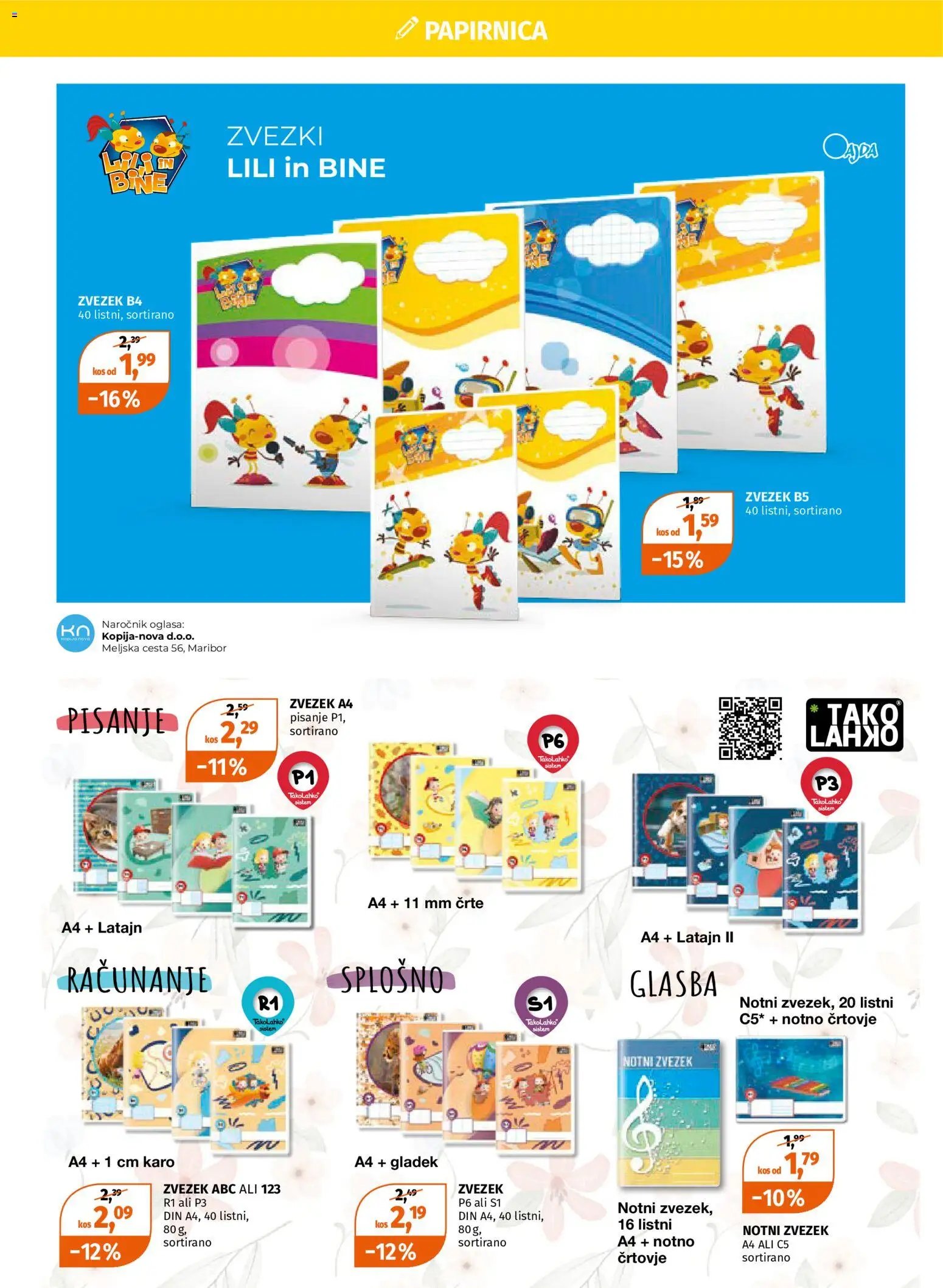 Müller katalog šolo