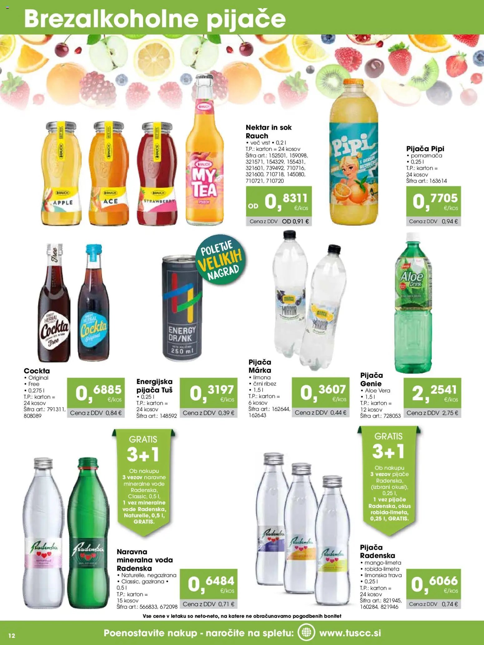 Tuš katalog cash&carry gostinec