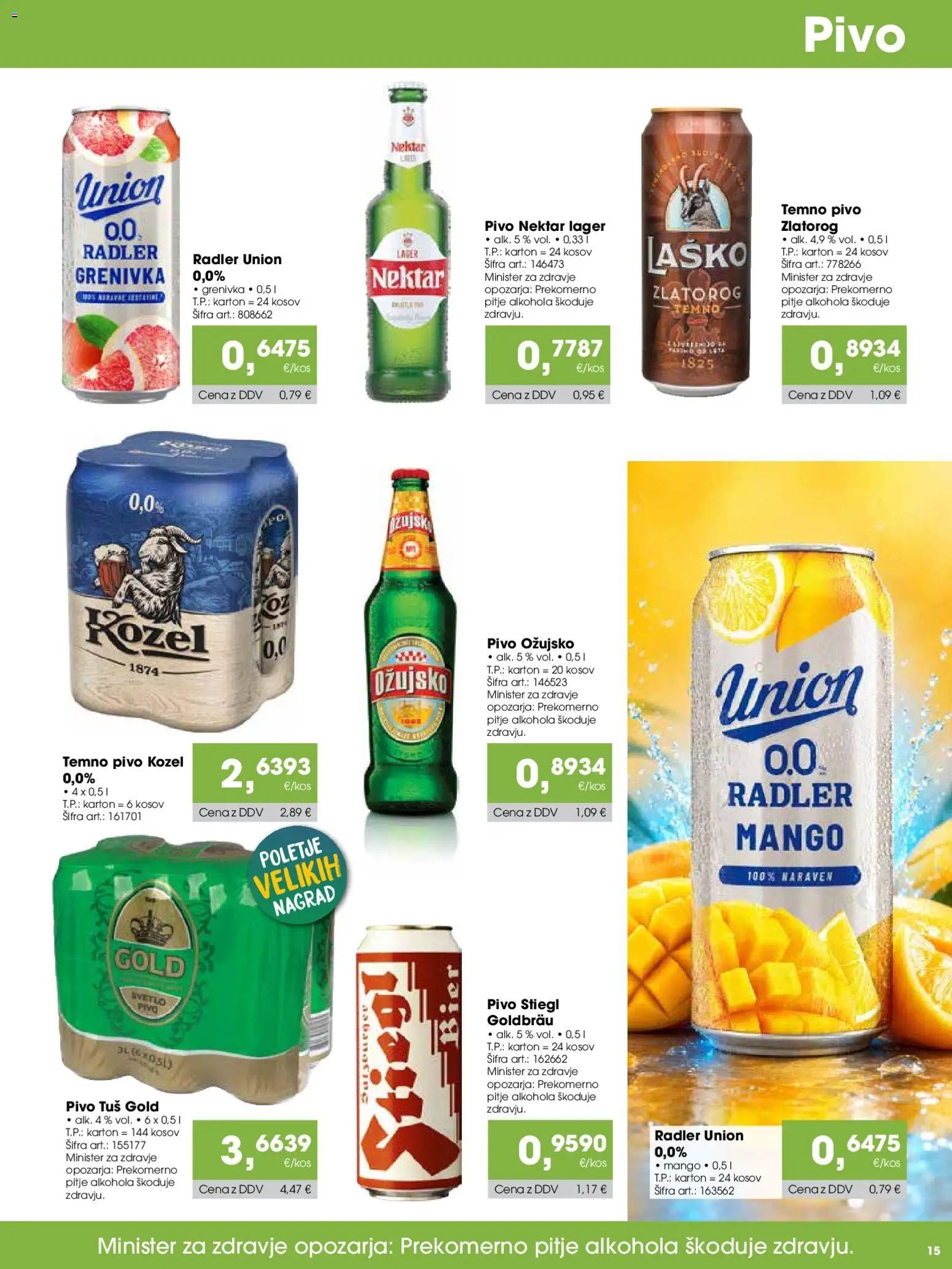 Tuš katalog cash&carry gostinec