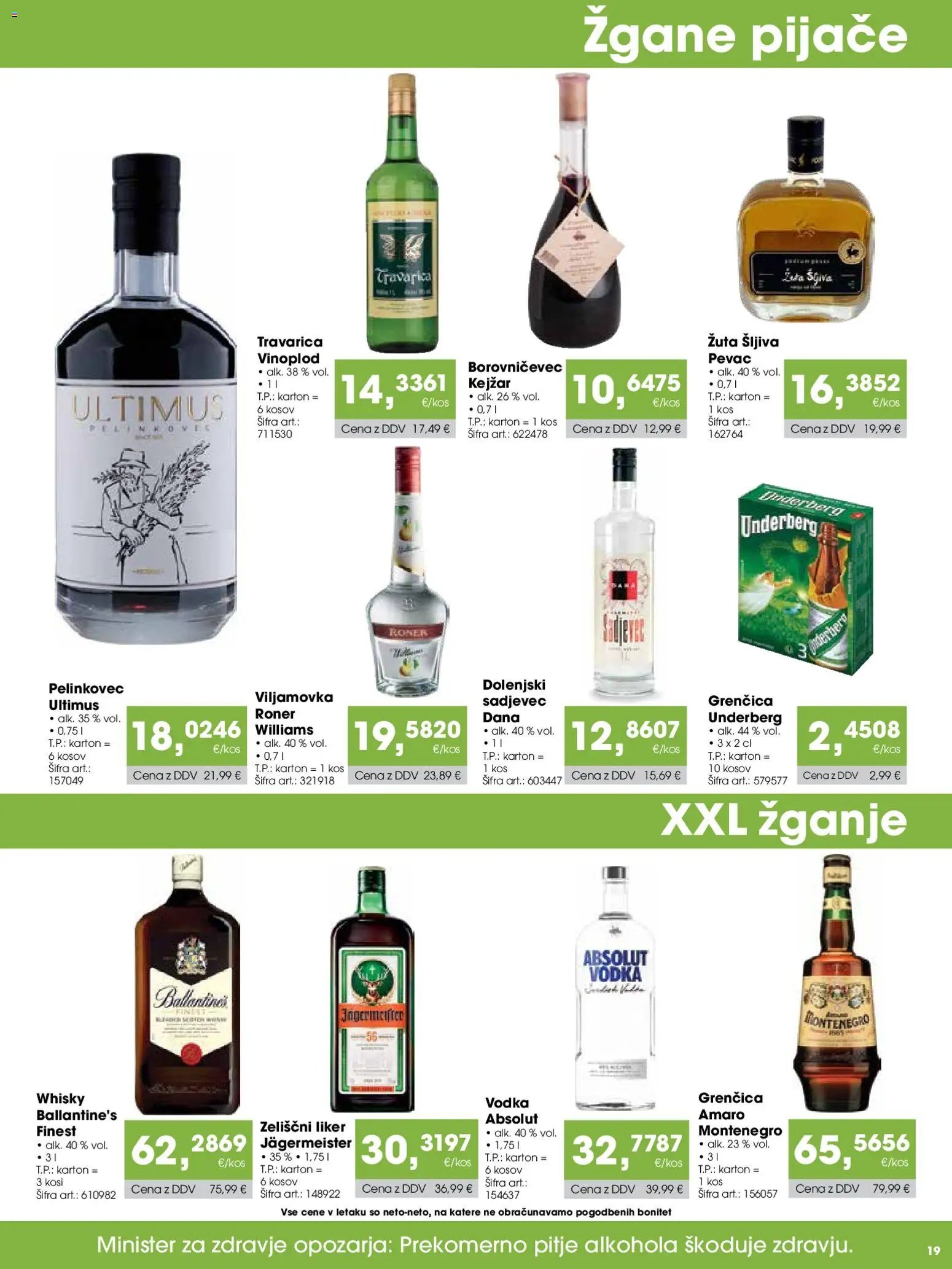 Tuš katalog cash&carry gostinec