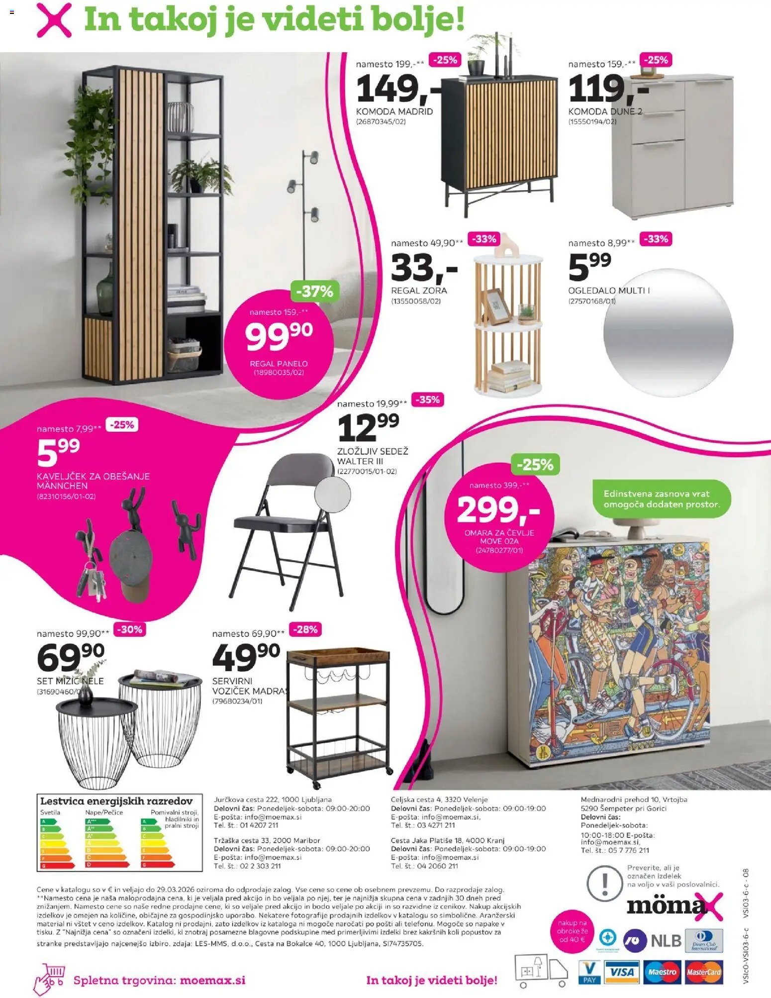 Mömax katalog izbrano pohištvo (2026-03-16 - 2026-03-28)
