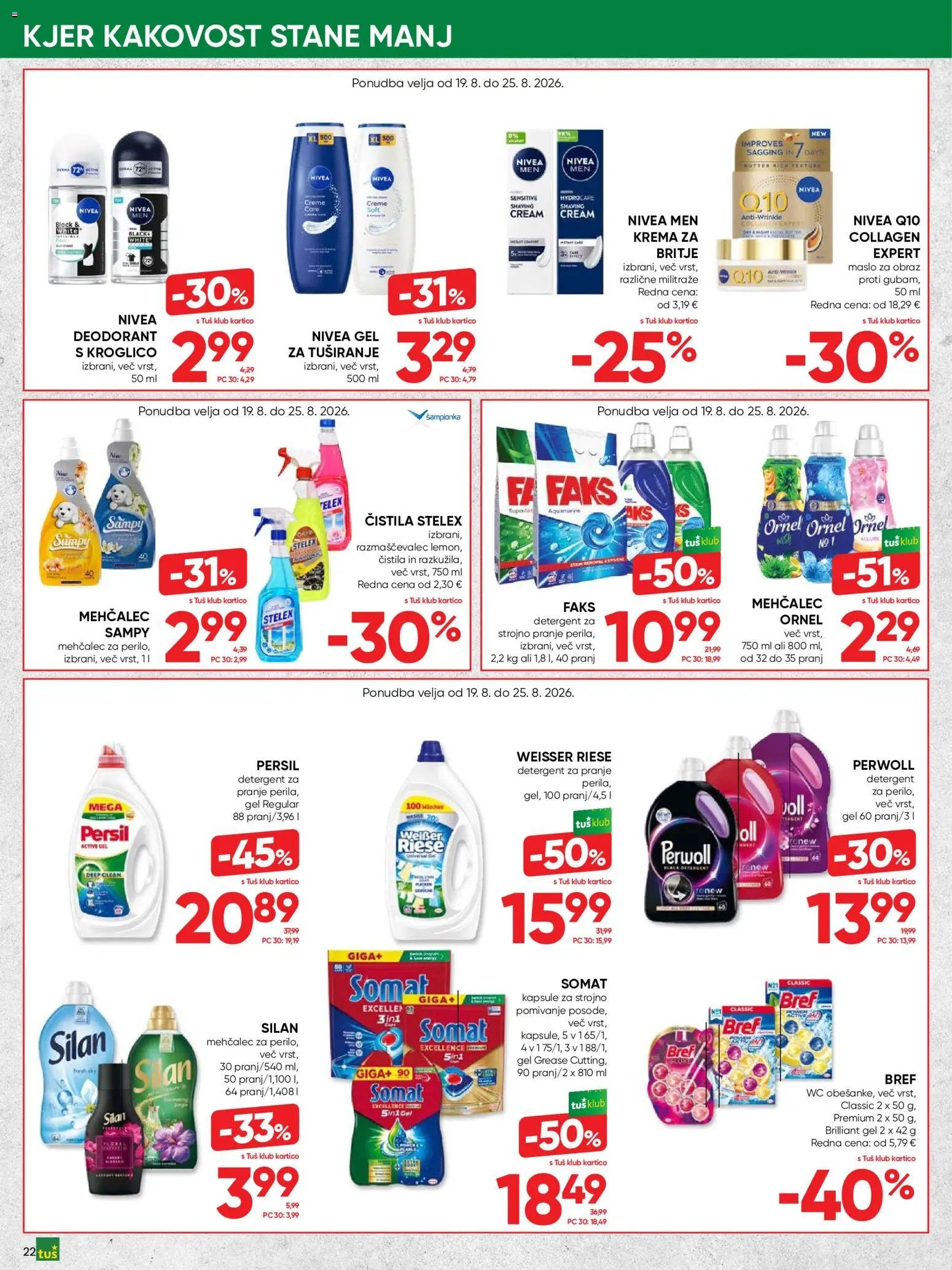 Tuš katalog