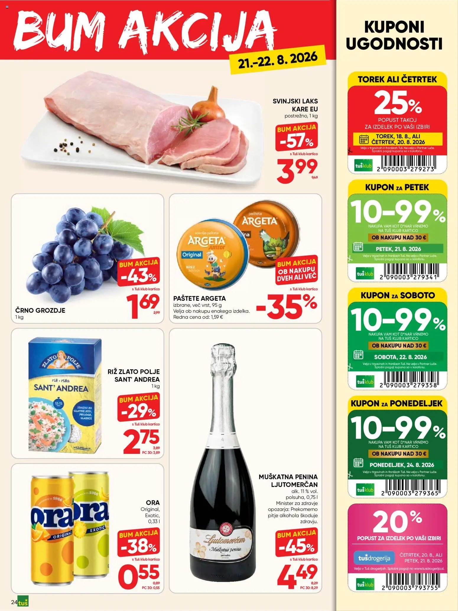 Tuš katalog