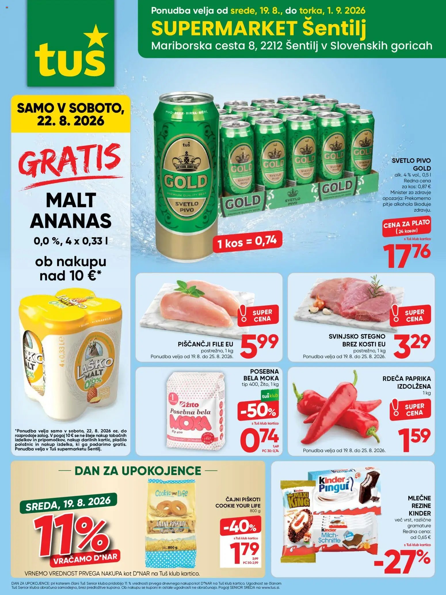 Tuš katalog