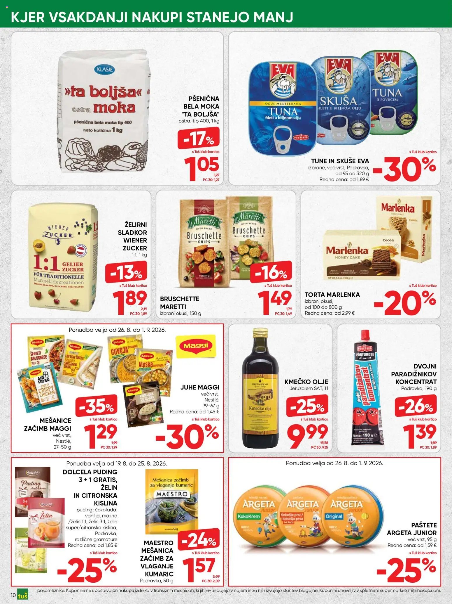 Tuš katalog