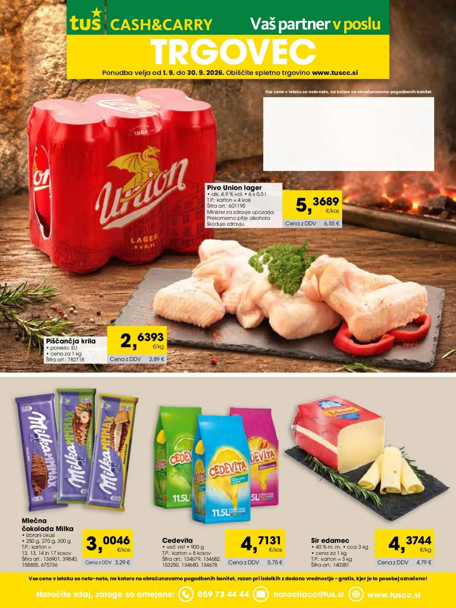 Tuš katalog cash&carry trgovec