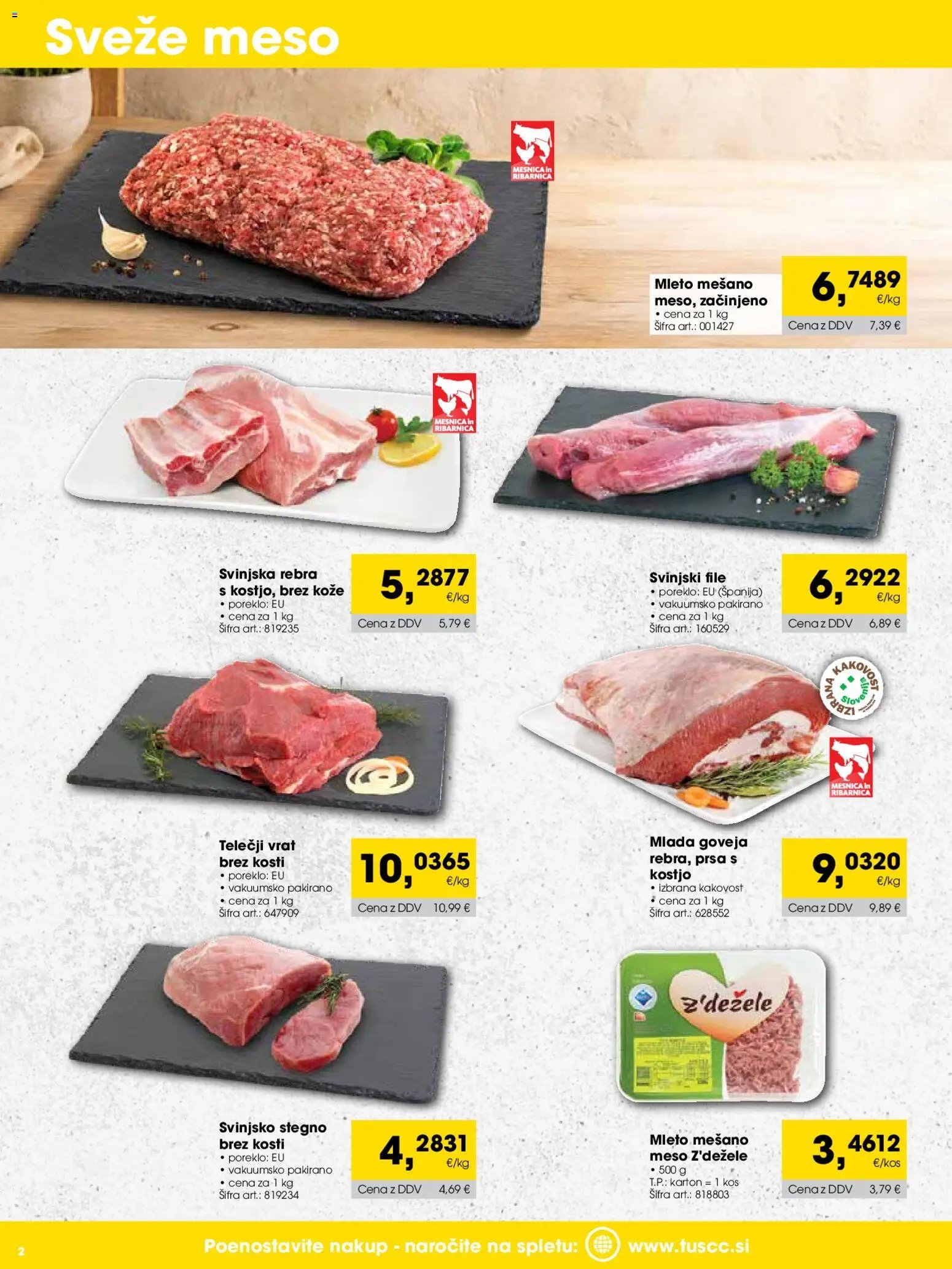 Tuš katalog cash&carry trgovec