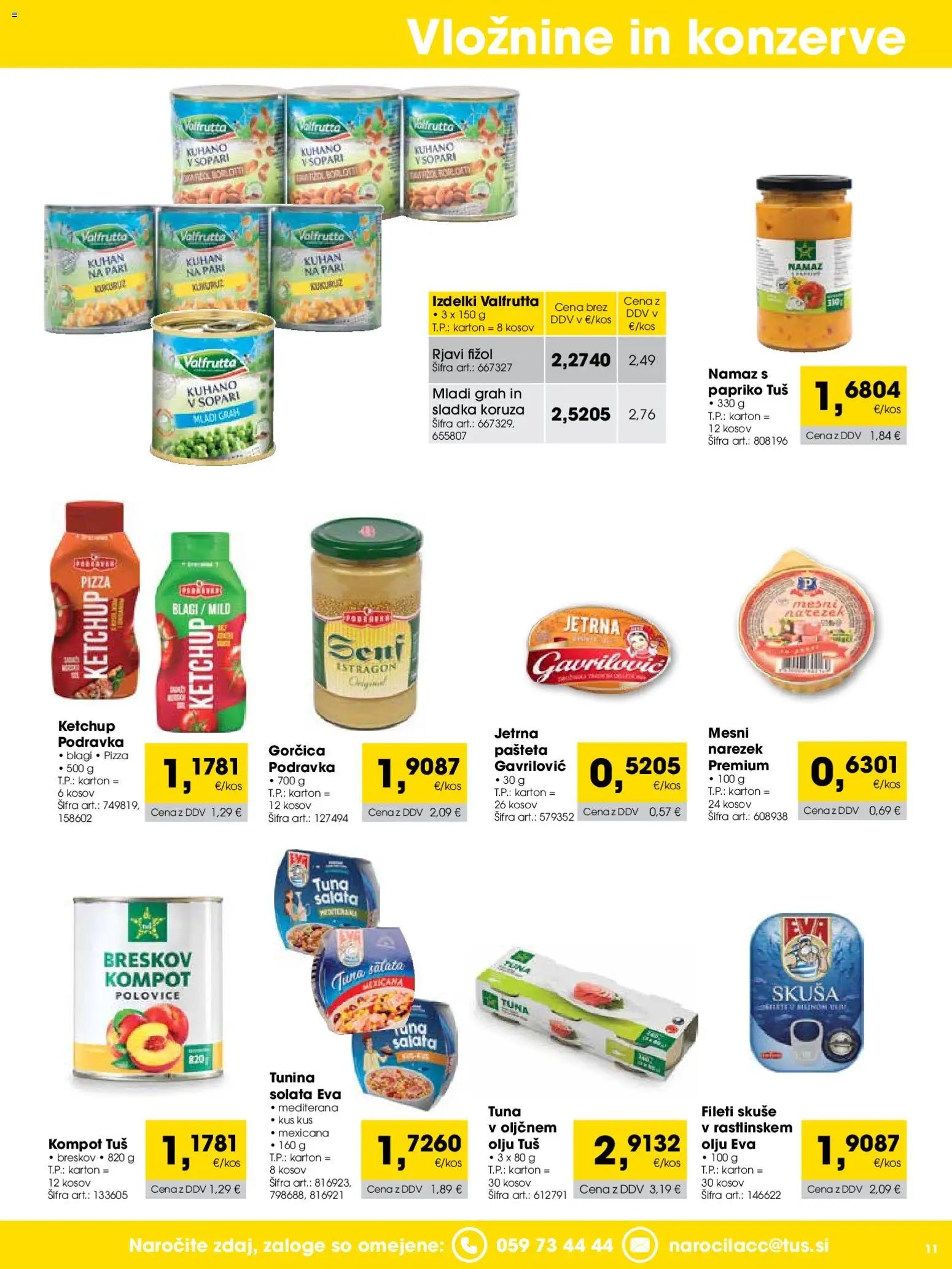 Tuš katalog cash&carry trgovec