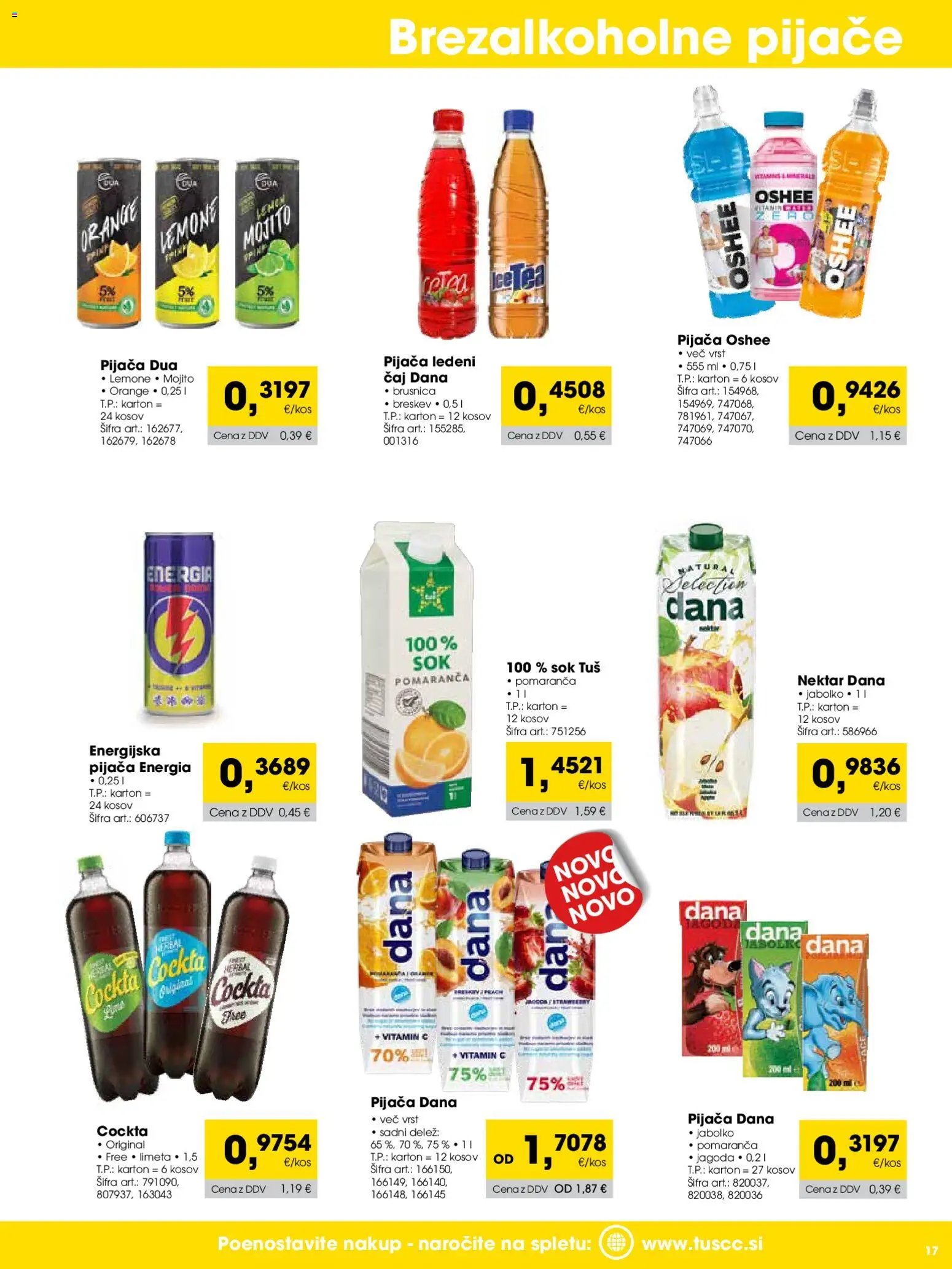 Tuš katalog cash&carry trgovec