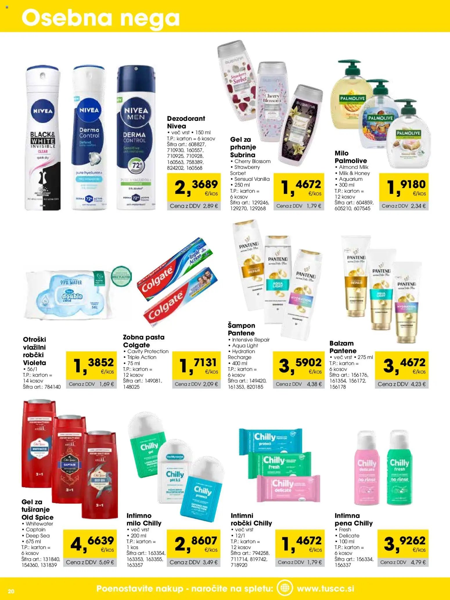 Tuš katalog cash&carry trgovec