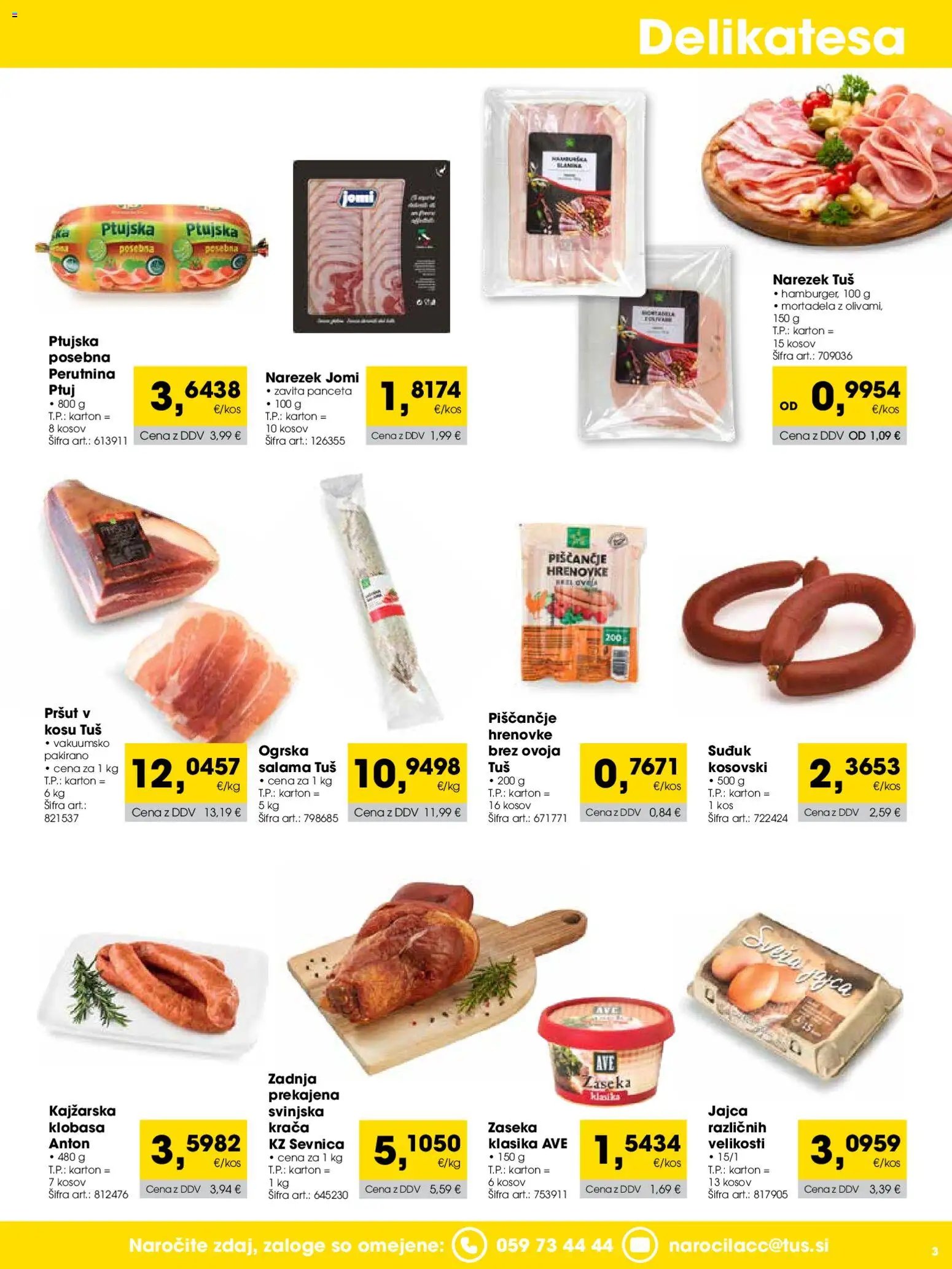 Tuš katalog cash&carry trgovec
