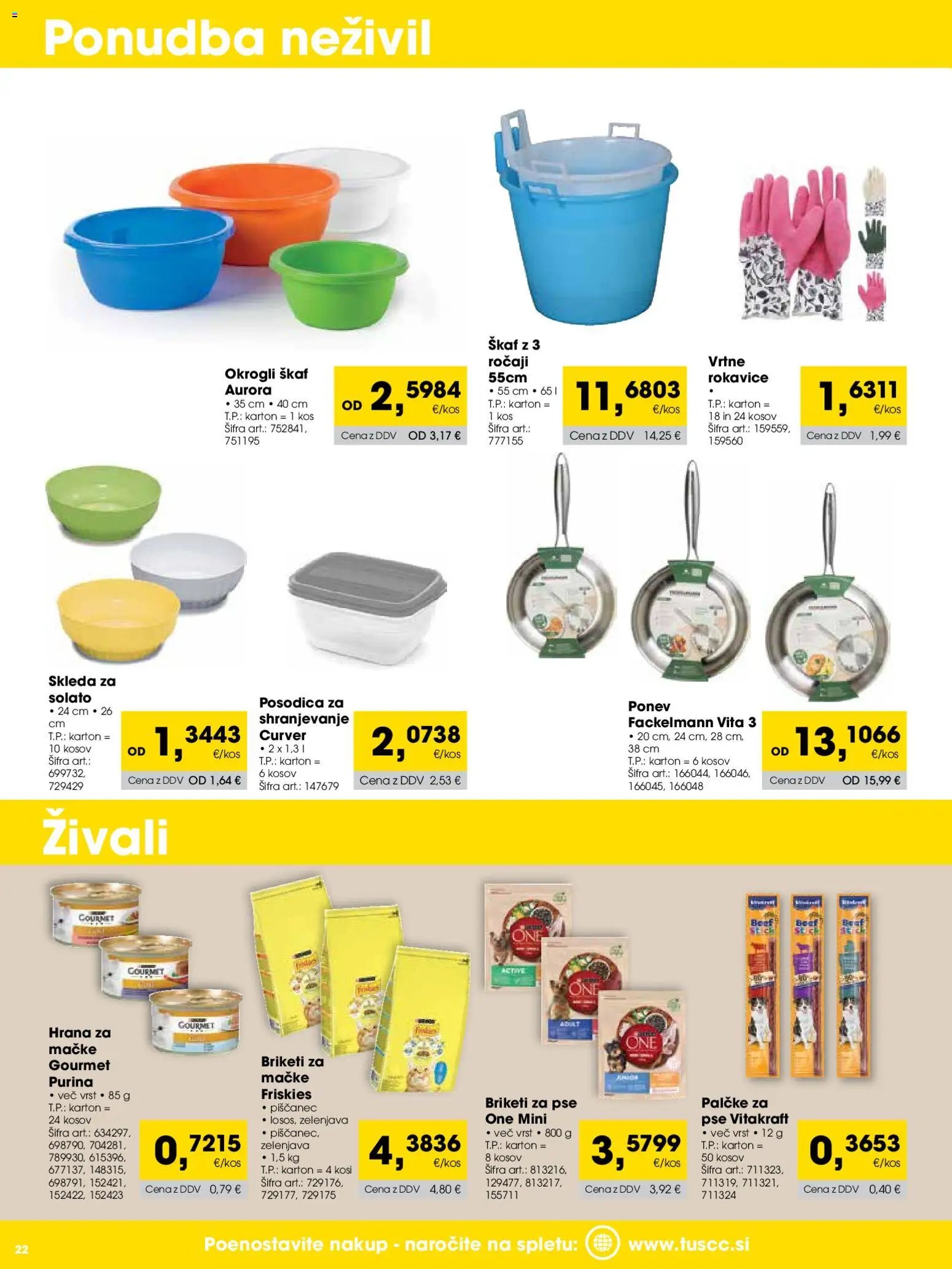 Tuš katalog cash&carry trgovec