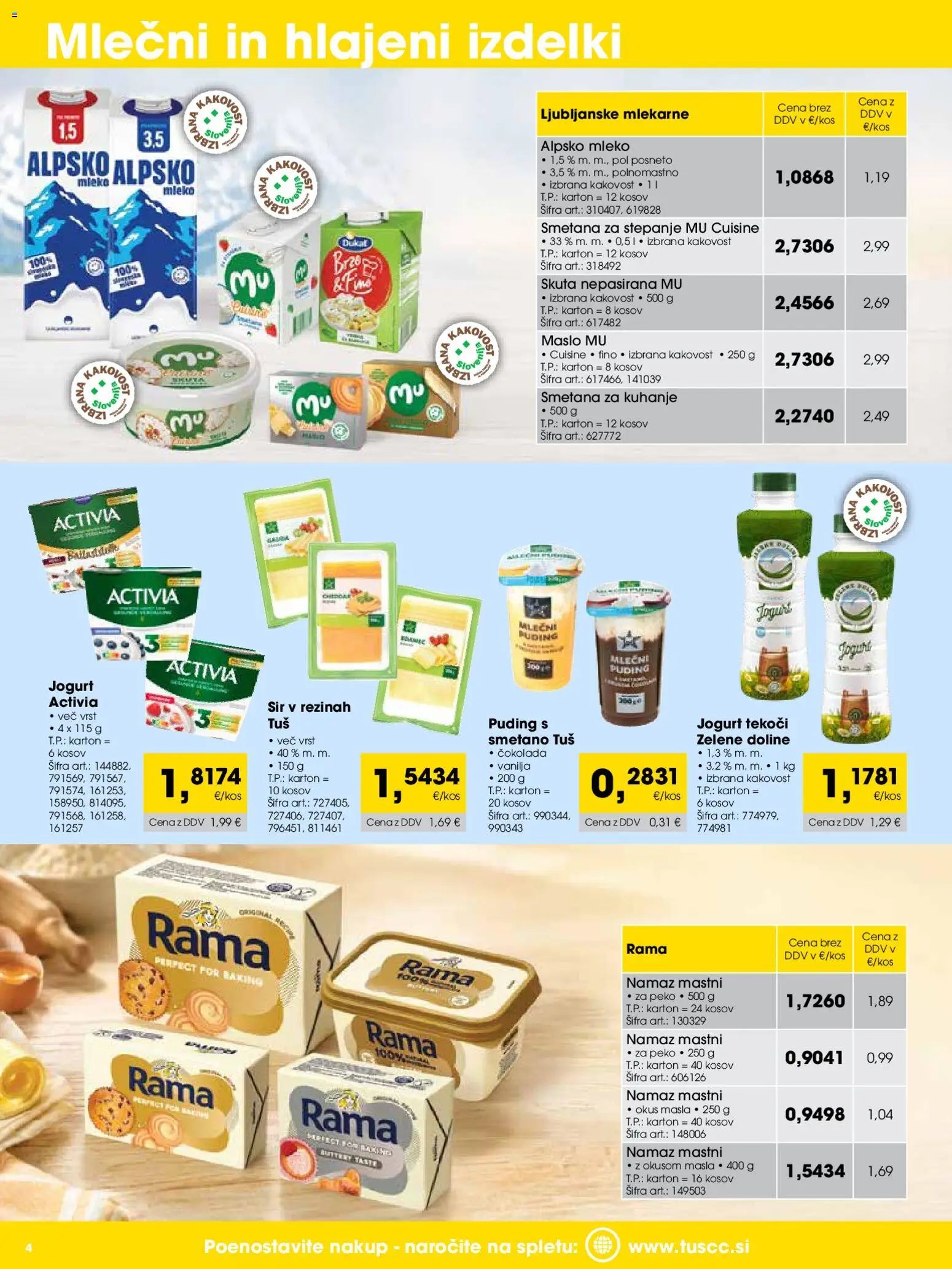 Tuš katalog cash&carry trgovec