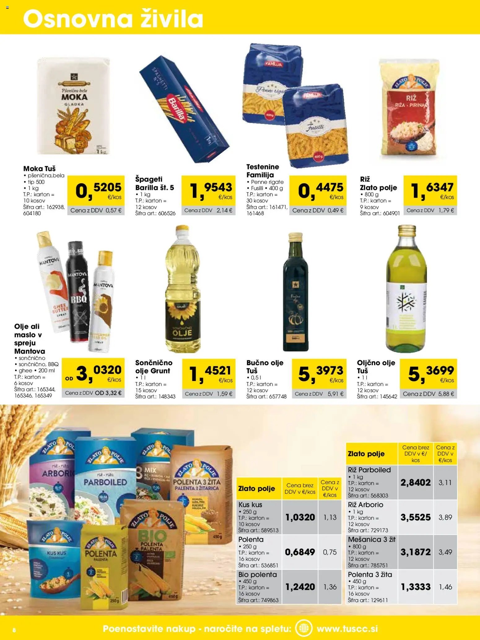 Tuš katalog cash&carry trgovec