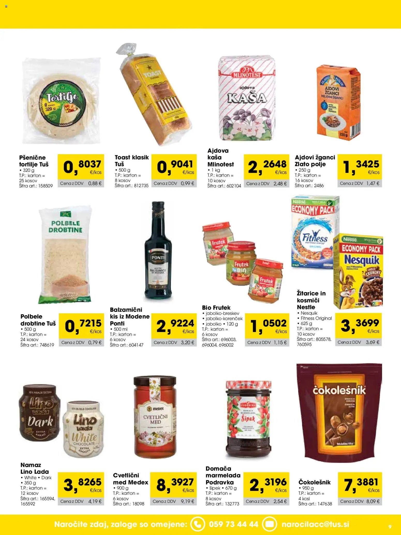 Tuš katalog cash&carry trgovec