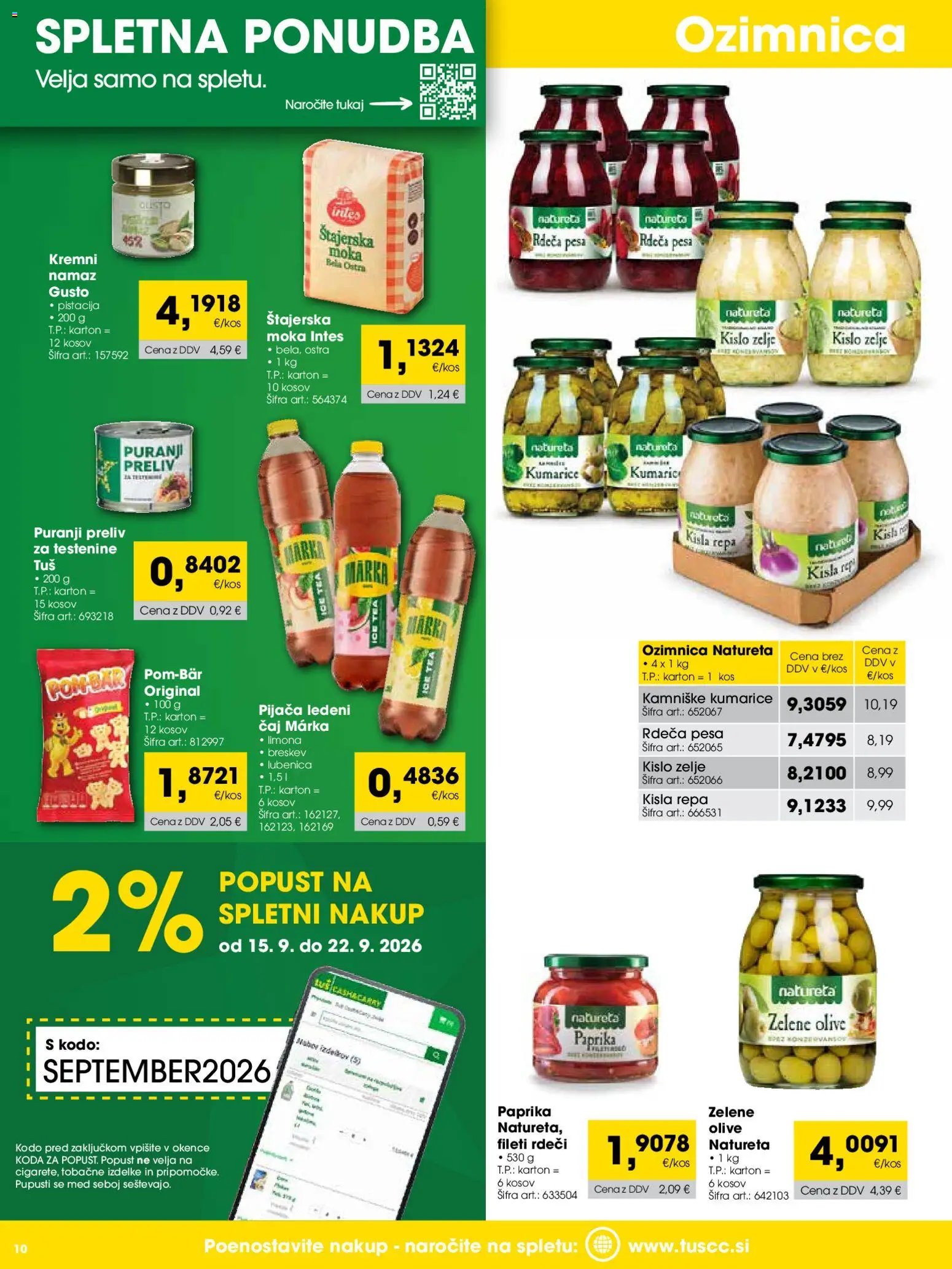 Tuš katalog cash&carry trgovec