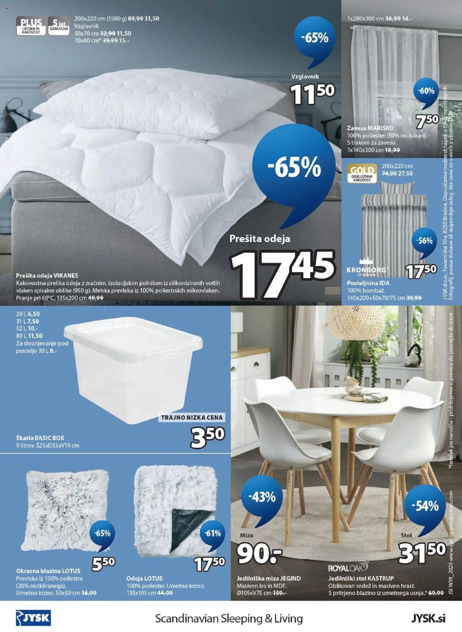 JYSK - Katalog prihranite do 65%