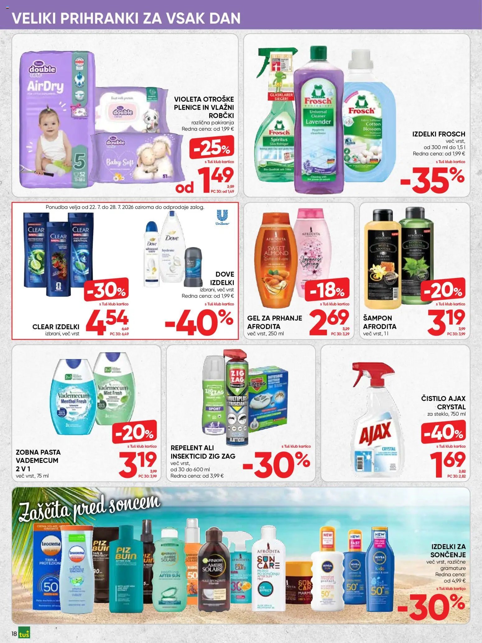 Tuš katalog