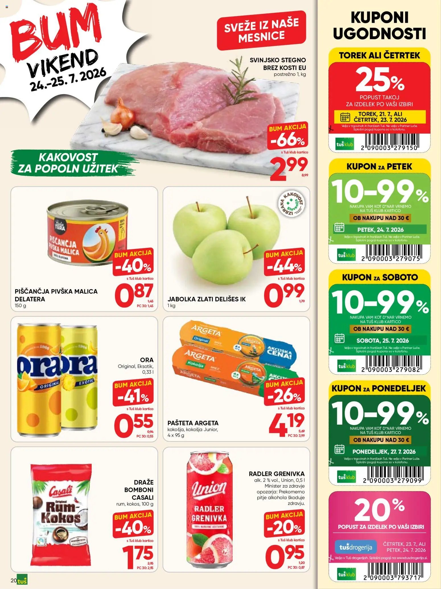 Tuš katalog