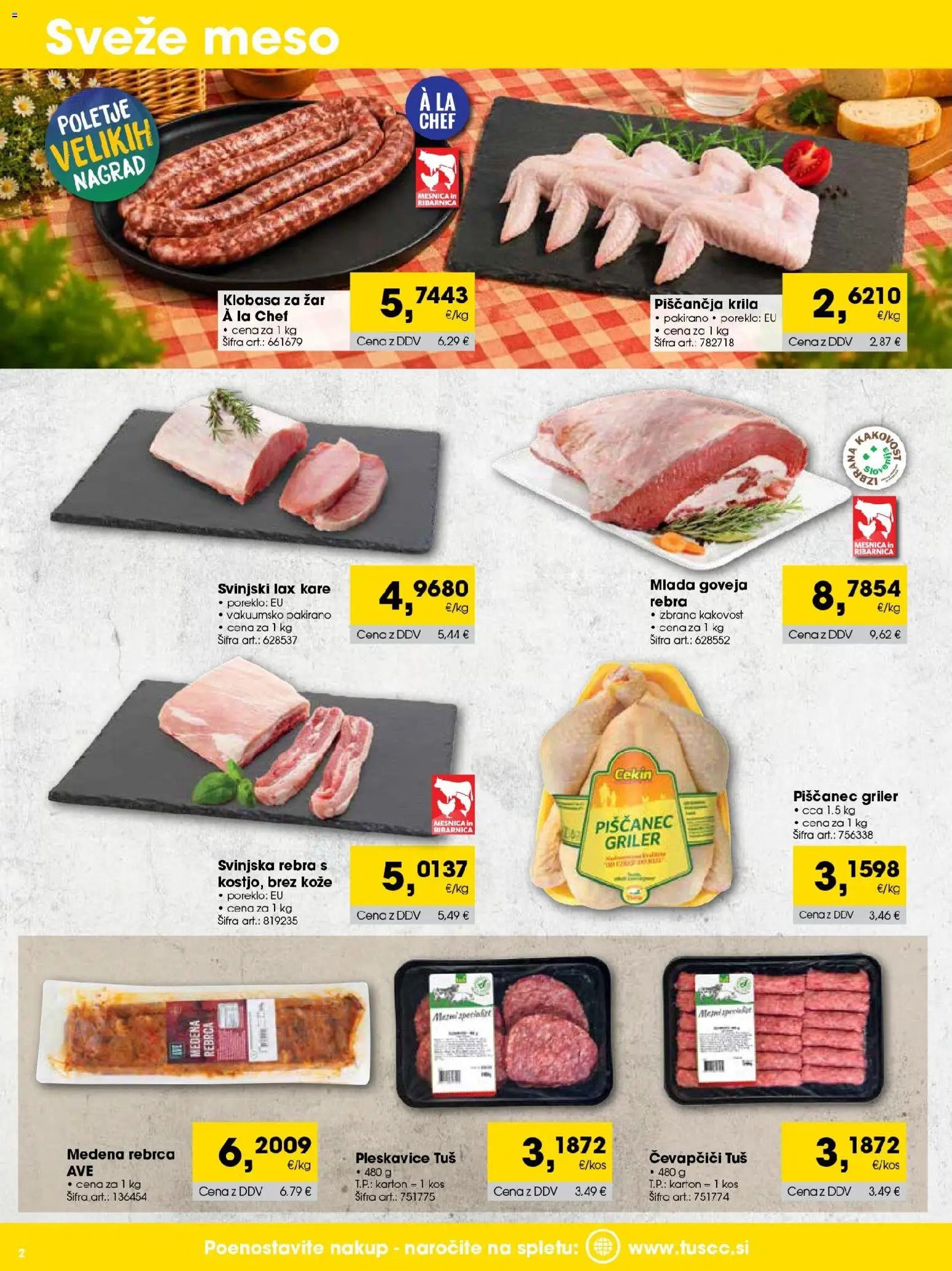 Tuš katalog cash&carry trgovec