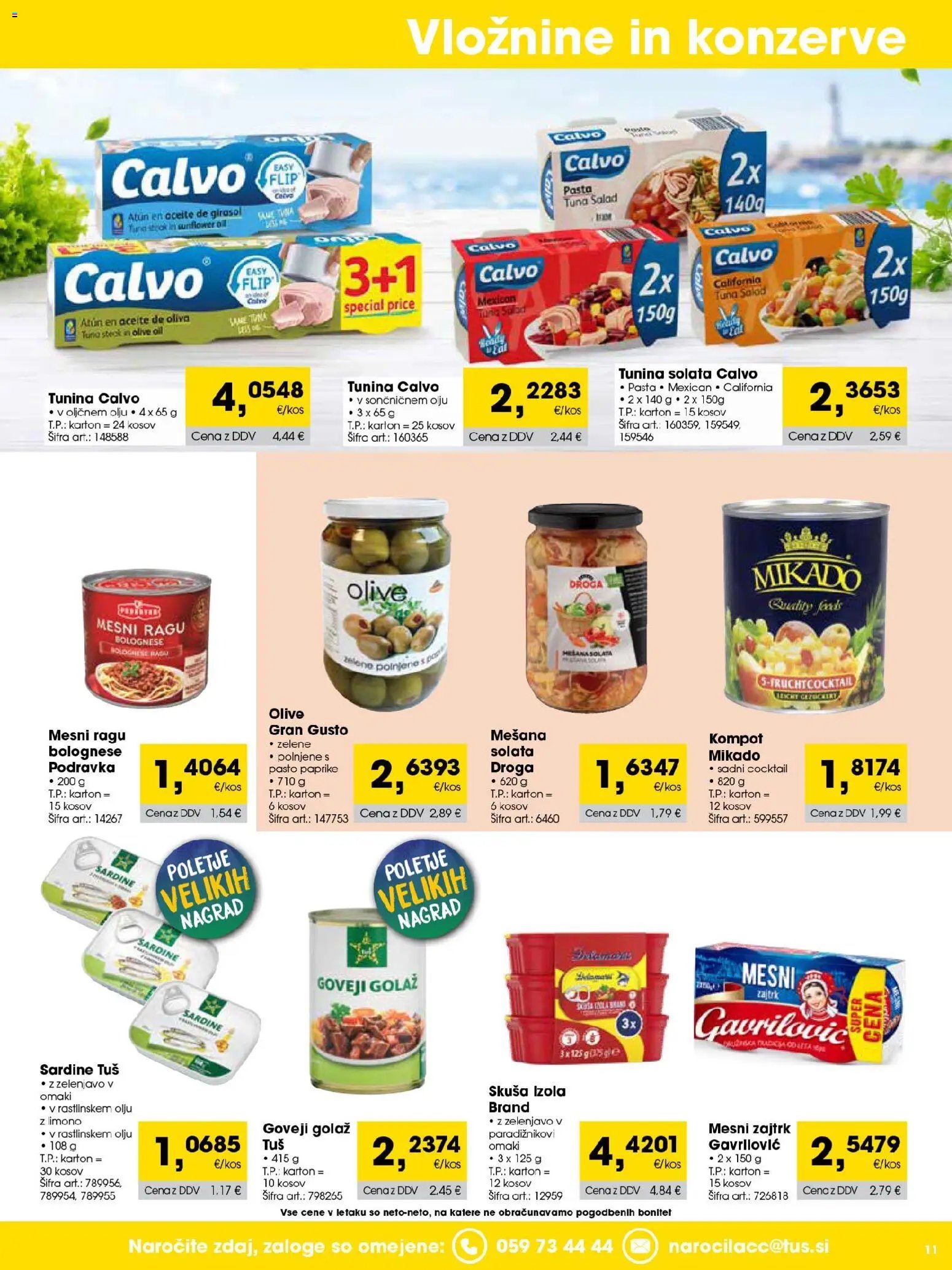 Tuš katalog cash&carry trgovec