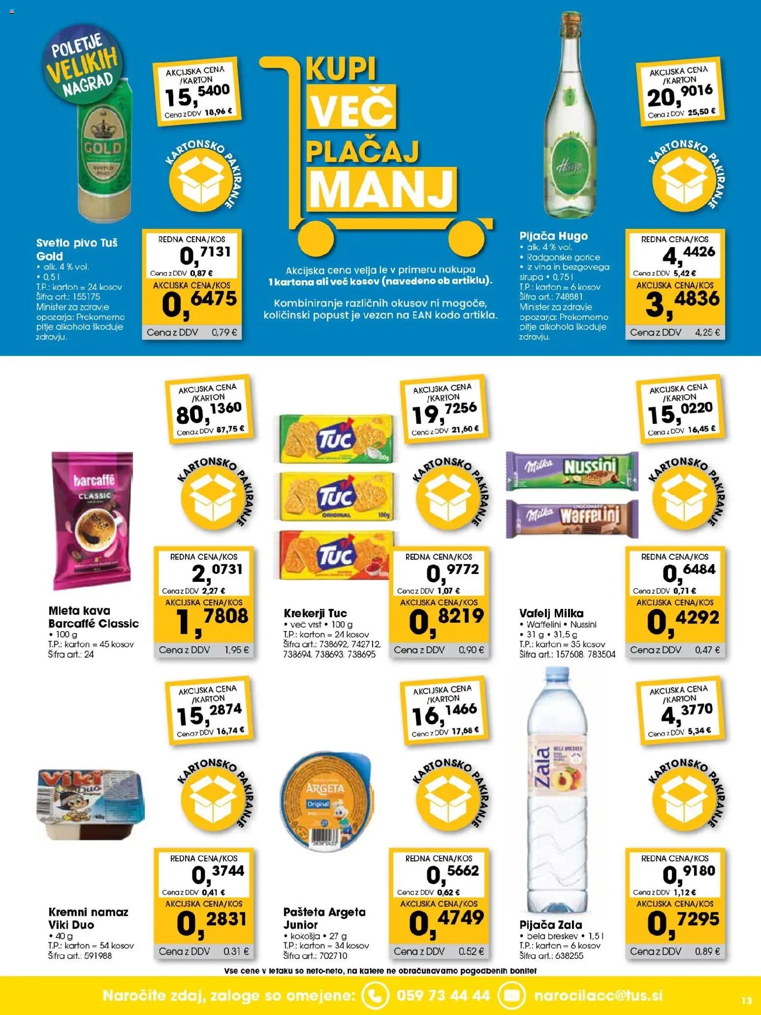 Tuš katalog cash&carry trgovec