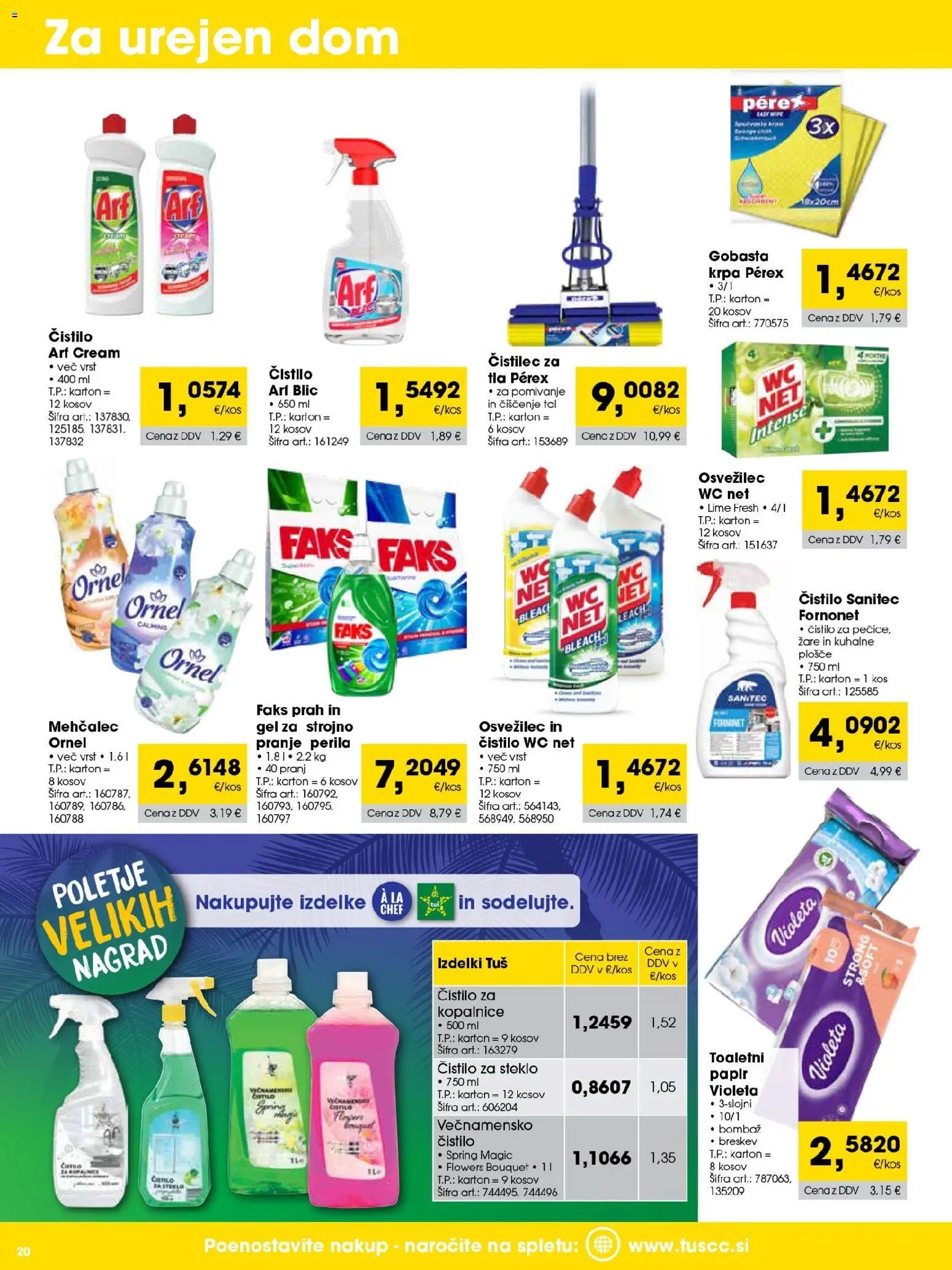 Tuš katalog cash&carry trgovec