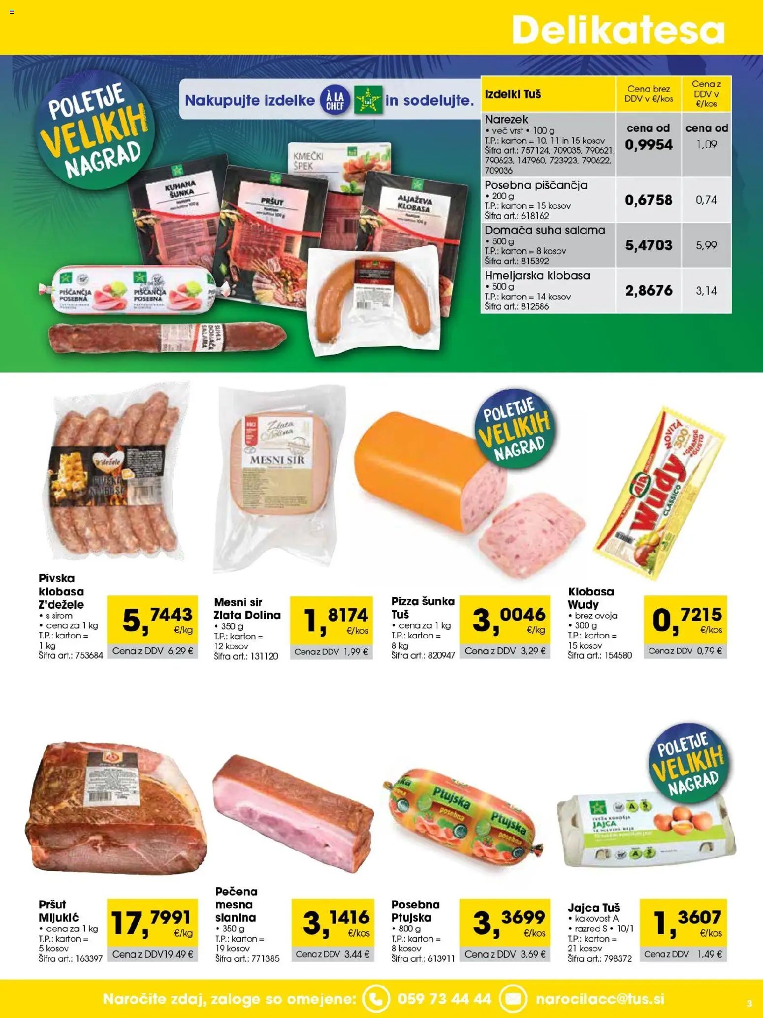 Tuš katalog cash&carry trgovec