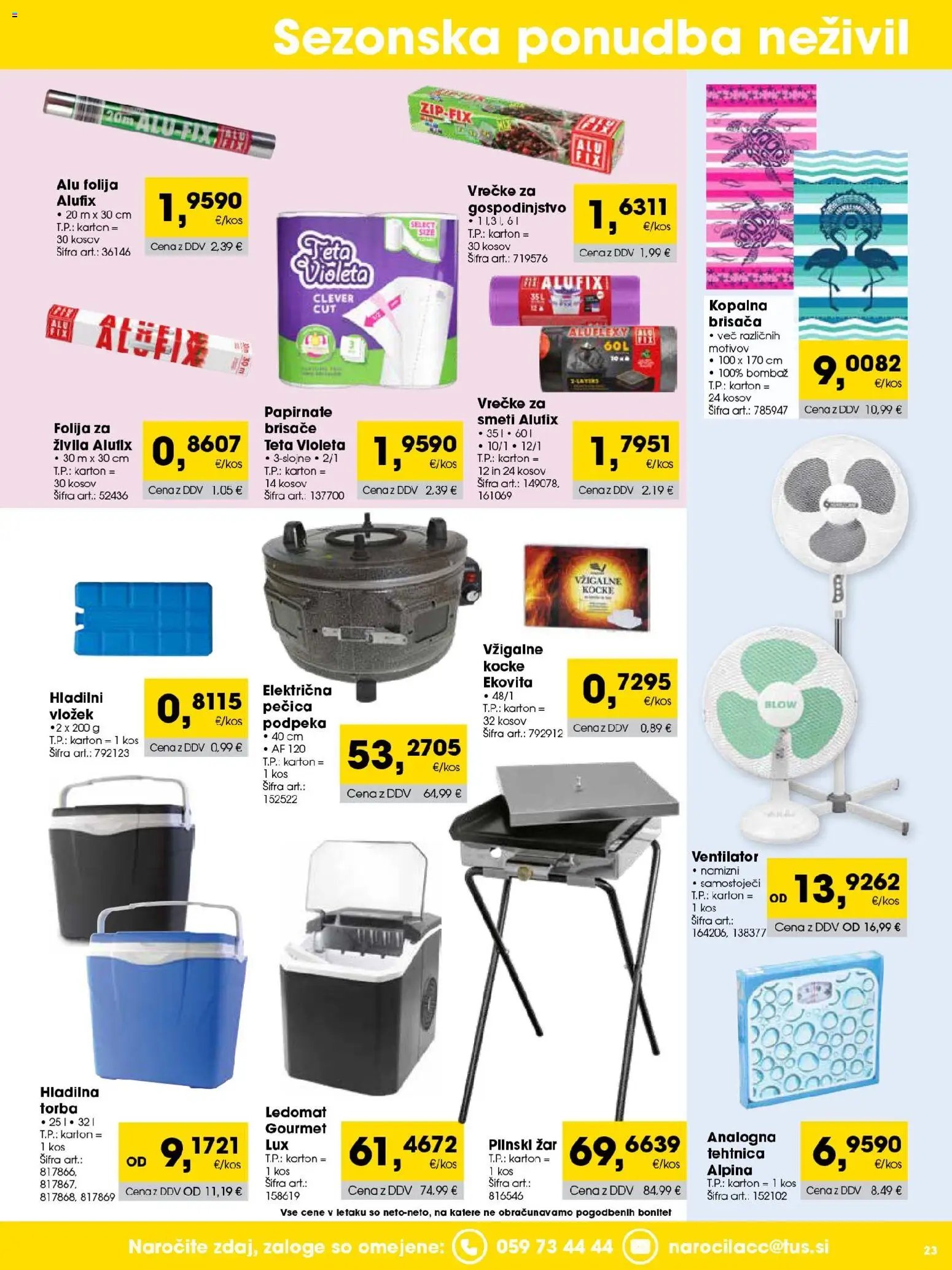 Tuš katalog cash&carry trgovec