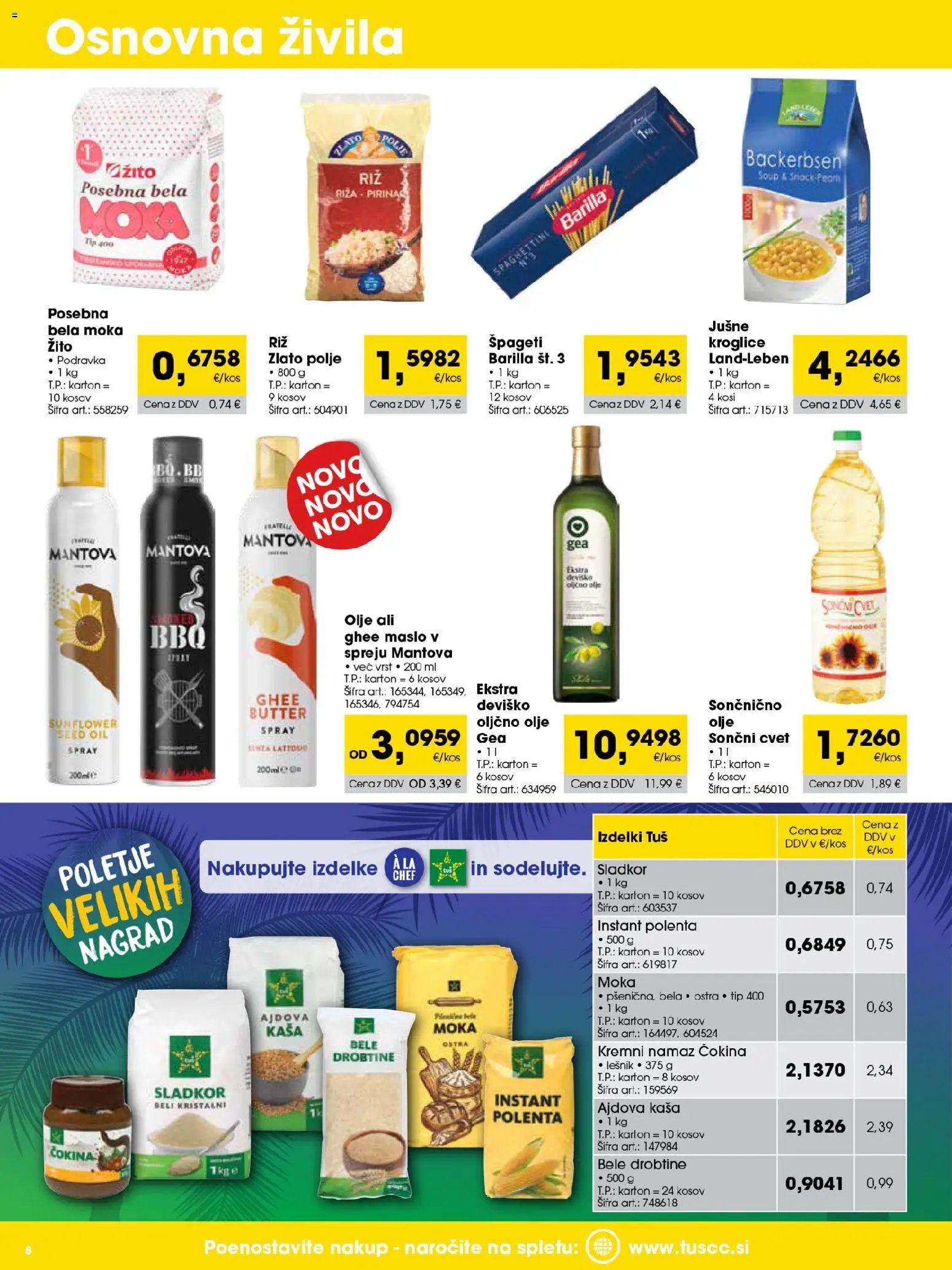 Tuš katalog cash&carry trgovec