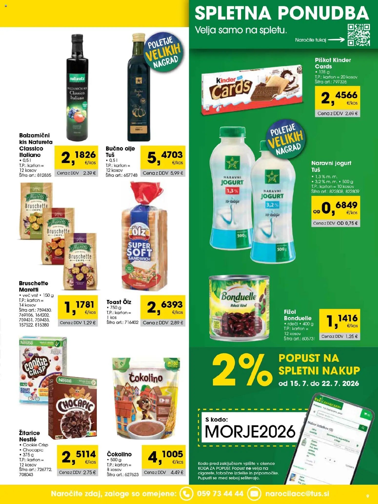Tuš katalog cash&carry trgovec