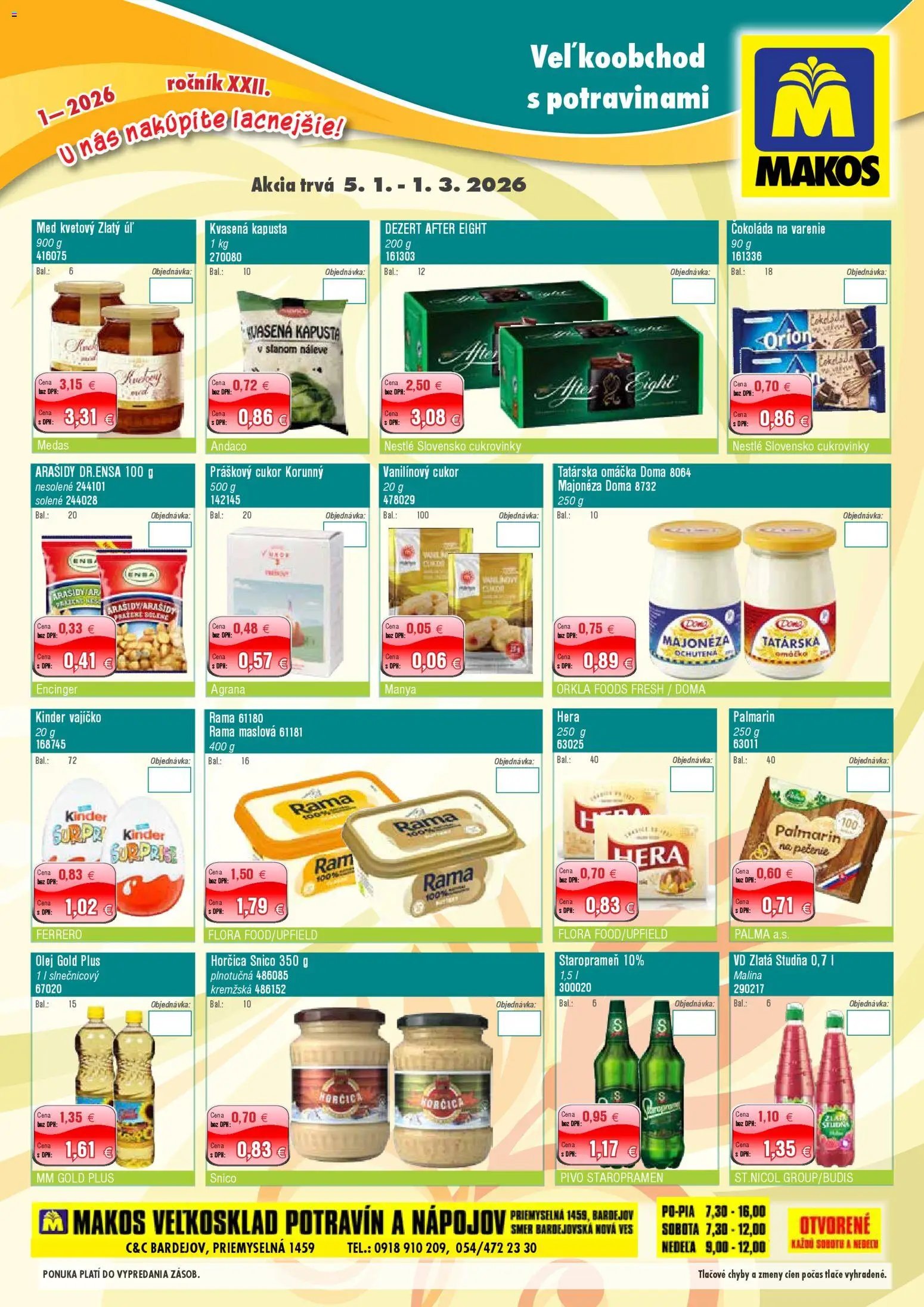 Makos veľkoobchod (2026-01-05 - 2026-03-01) | 1