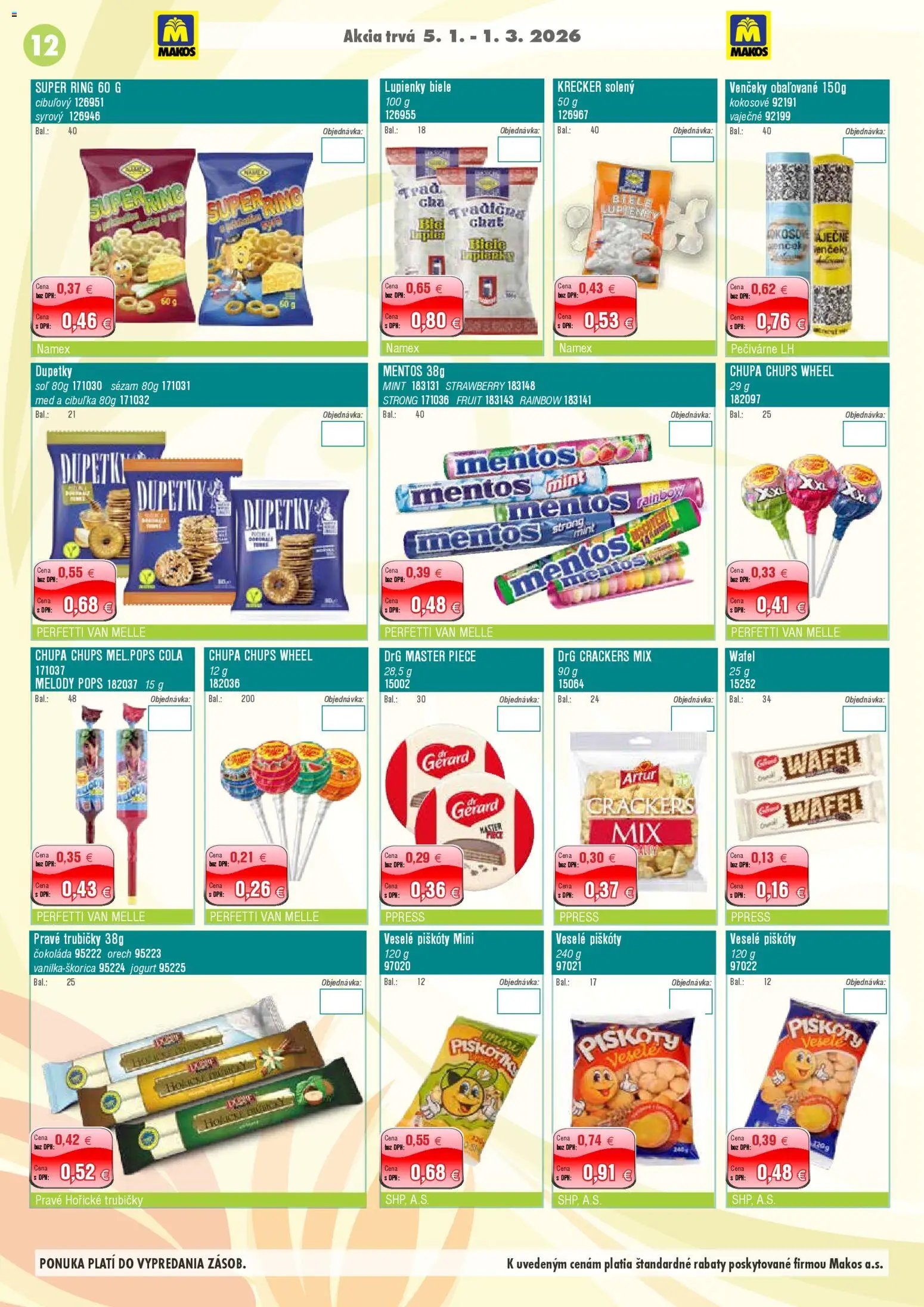 Makos veľkoobchod (2026-01-05 - 2026-03-01) | 12