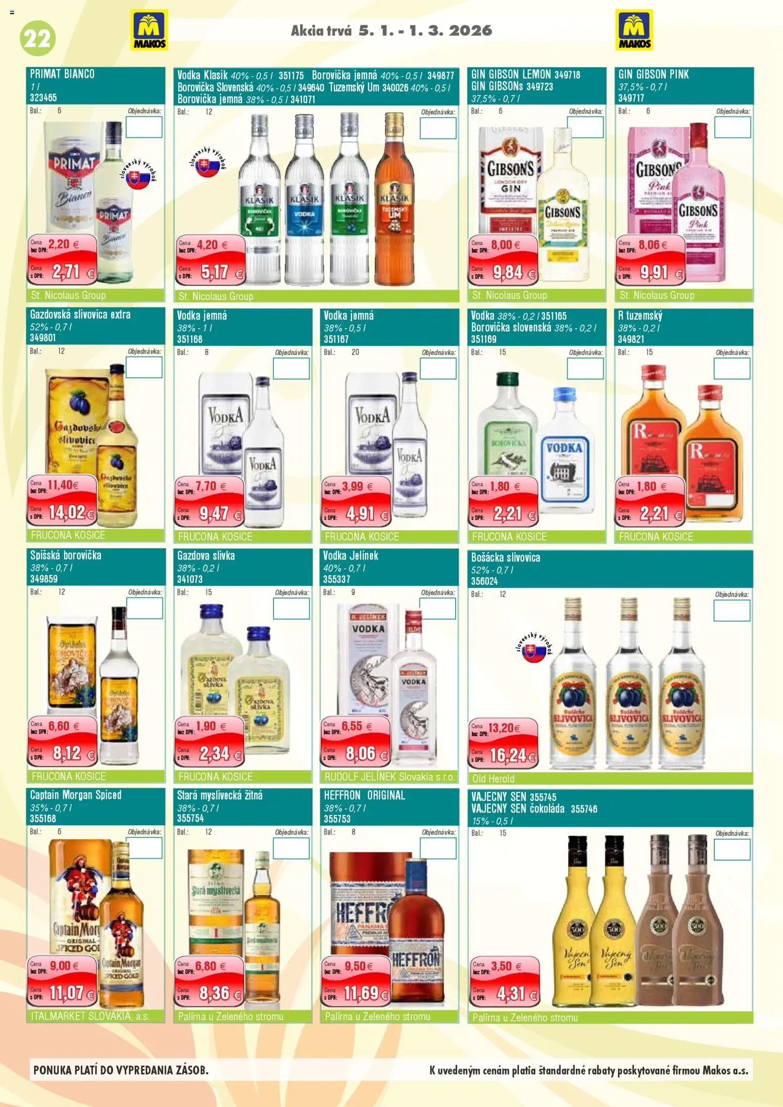 Makos veľkoobchod (2026-01-05 - 2026-03-01) | 22