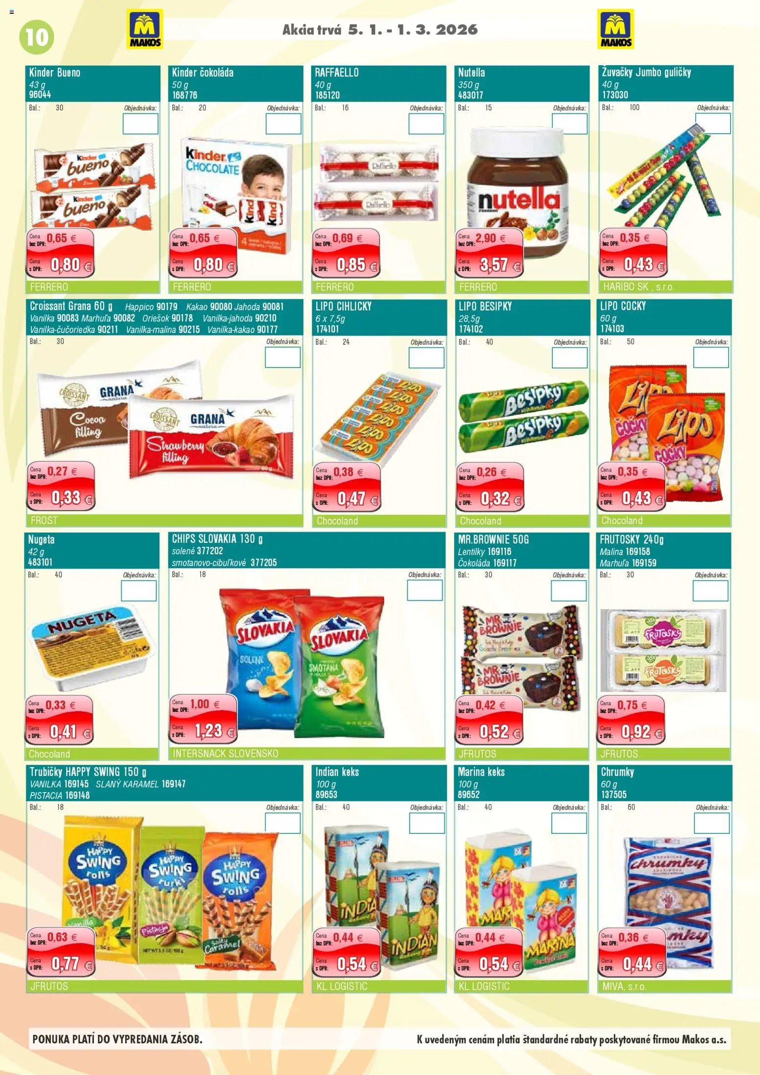 Makos veľkoobchod (2026-01-05 - 2026-03-01) | 10