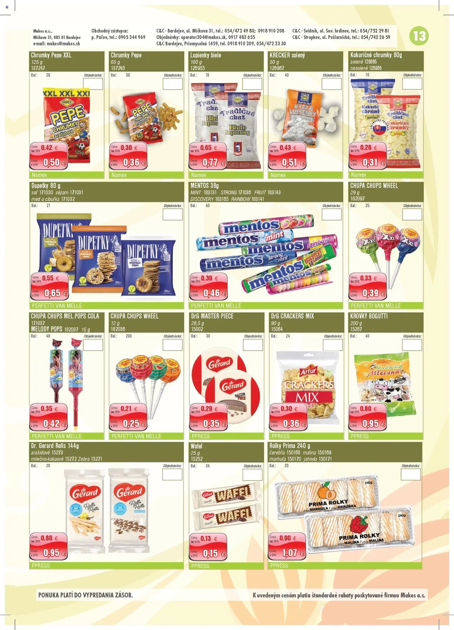 Makos veľkoobchod (2025-11-03 - 2025-11-30) | 13