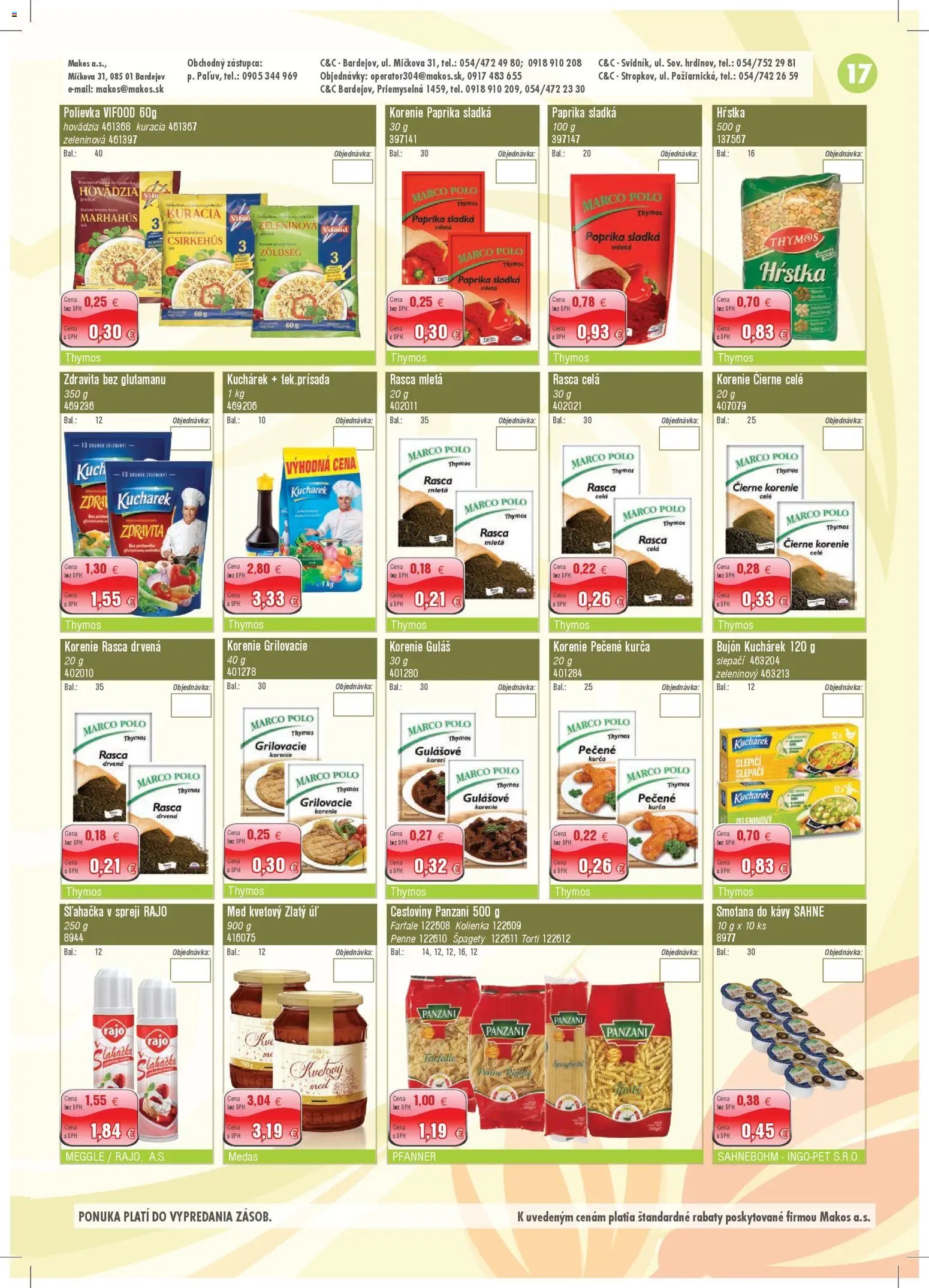 Makos veľkoobchod (2025-11-03 - 2025-11-30) | 17