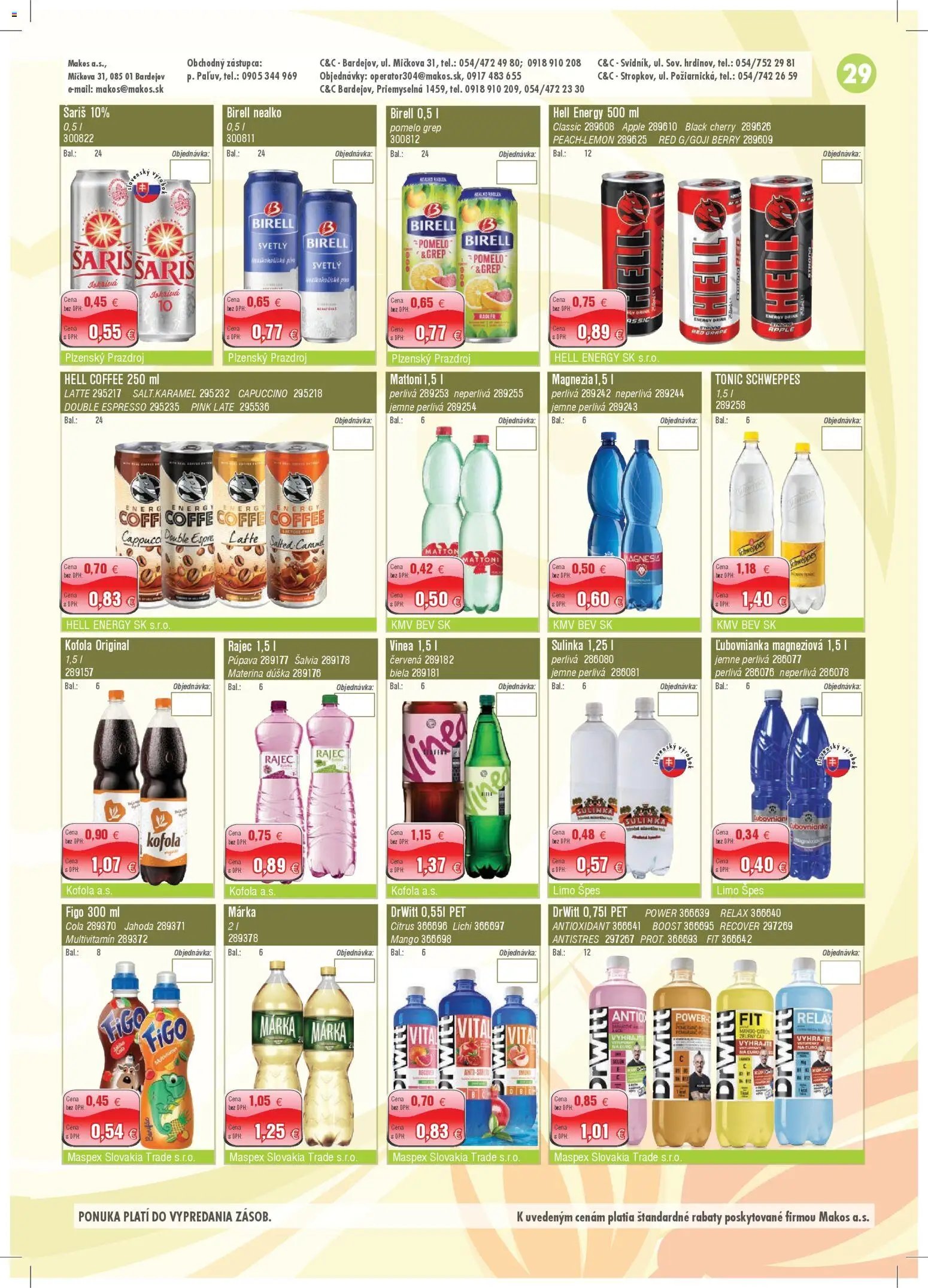 Makos veľkoobchod (2025-11-03 - 2025-11-30) | 29
